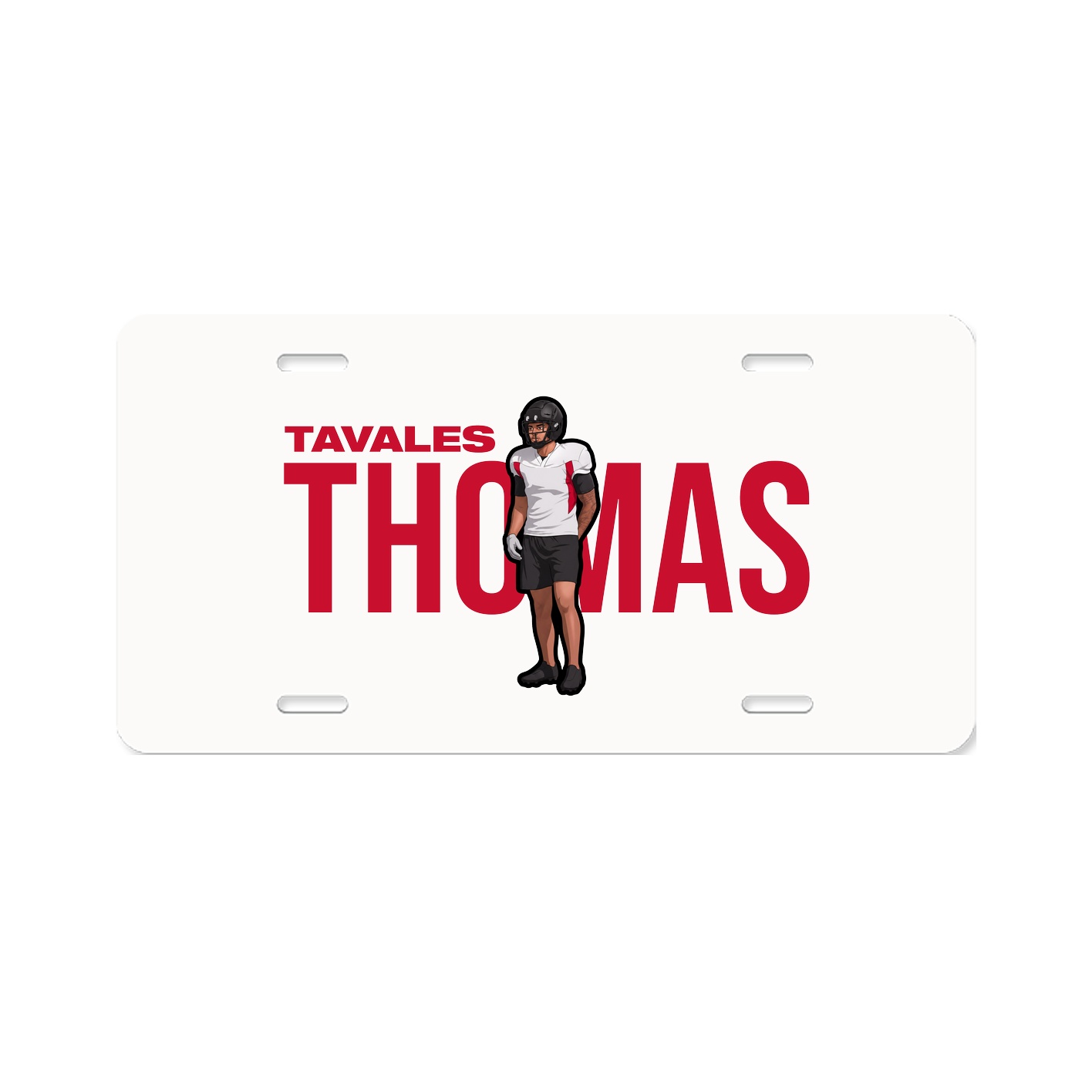 License Plate — Player Name in Classic