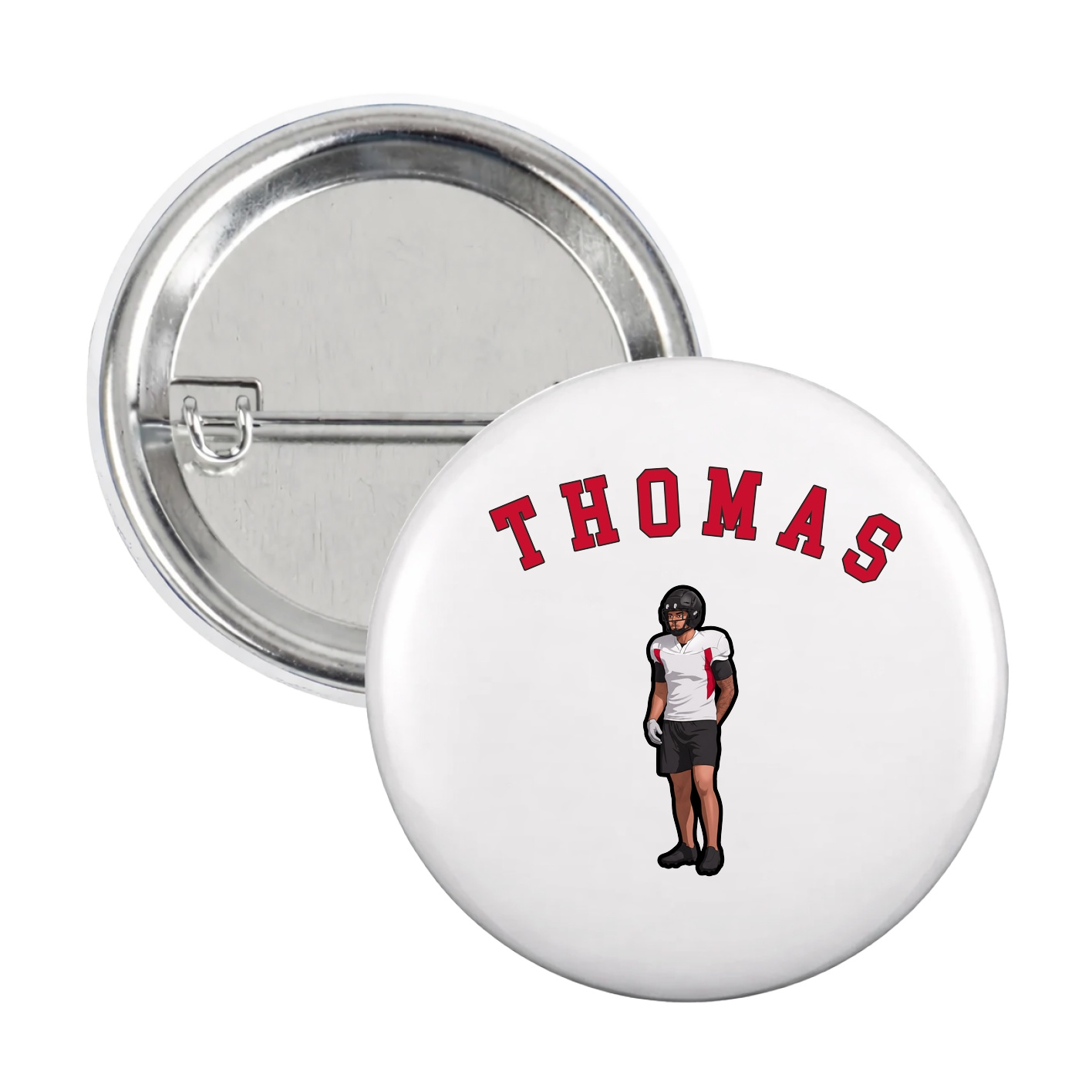 Game Day Button — Shirsey Arch in White
