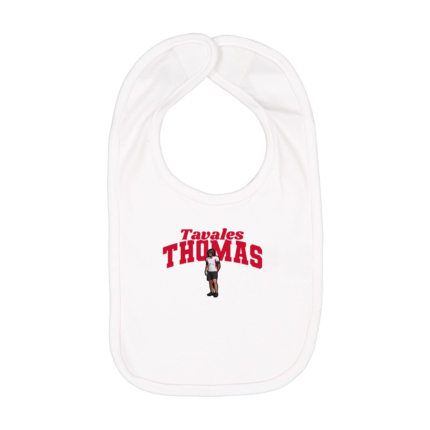 Infant Bib — Signature Arch in White
