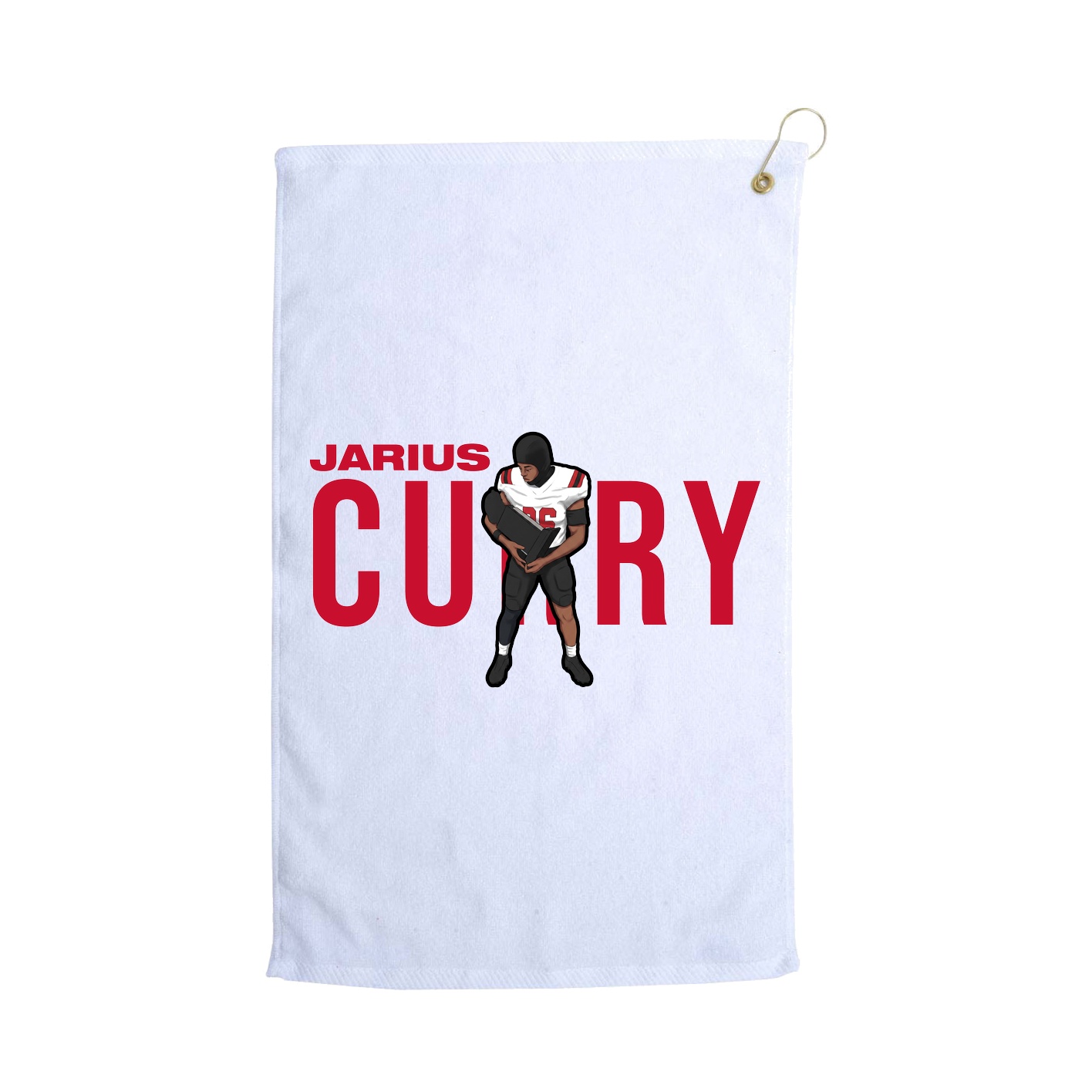 Golf Towel — Player Name in White