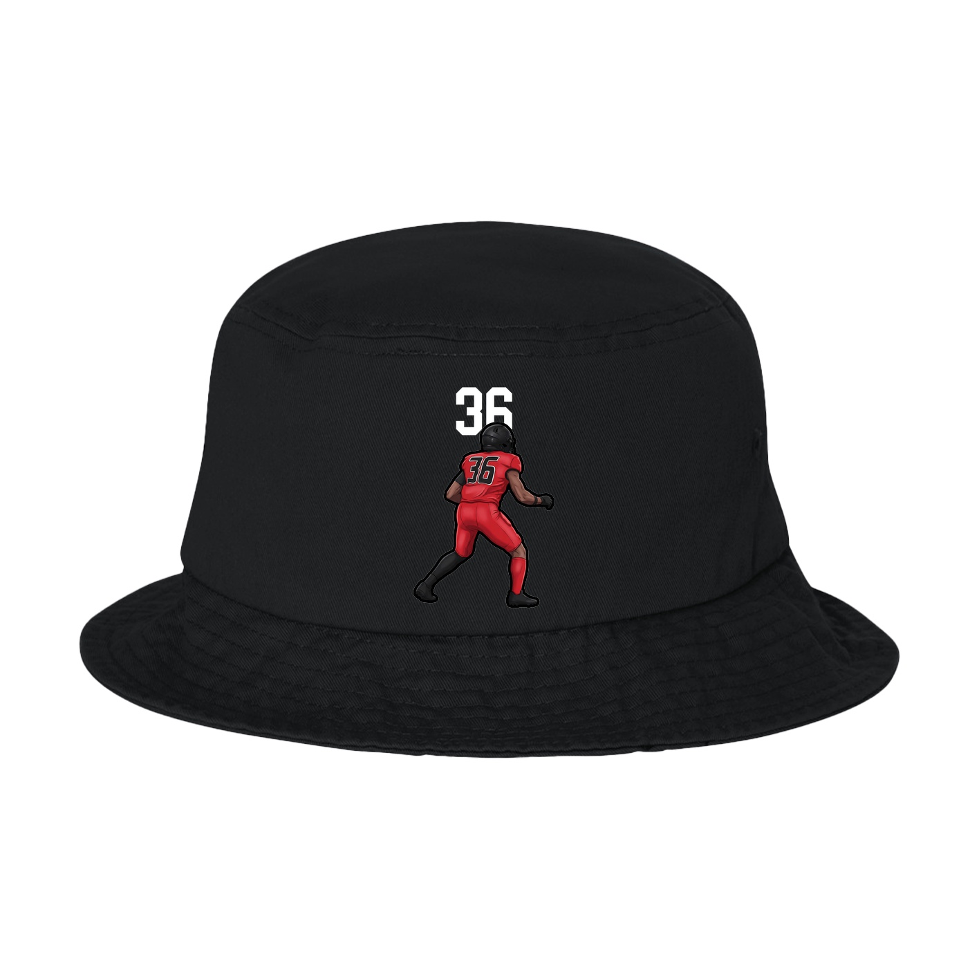 Bucket Cap — Number Top in Black