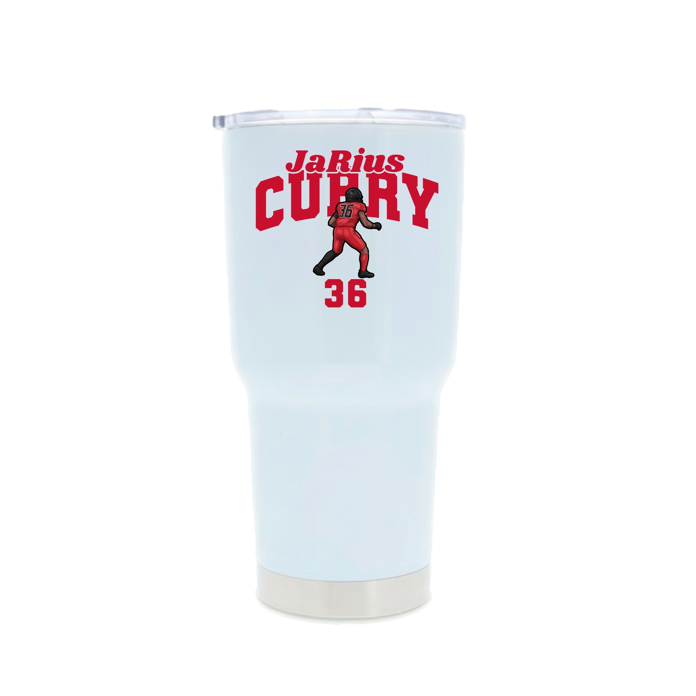 30oz Stainless Steel Tumbler — Signature Arch in White