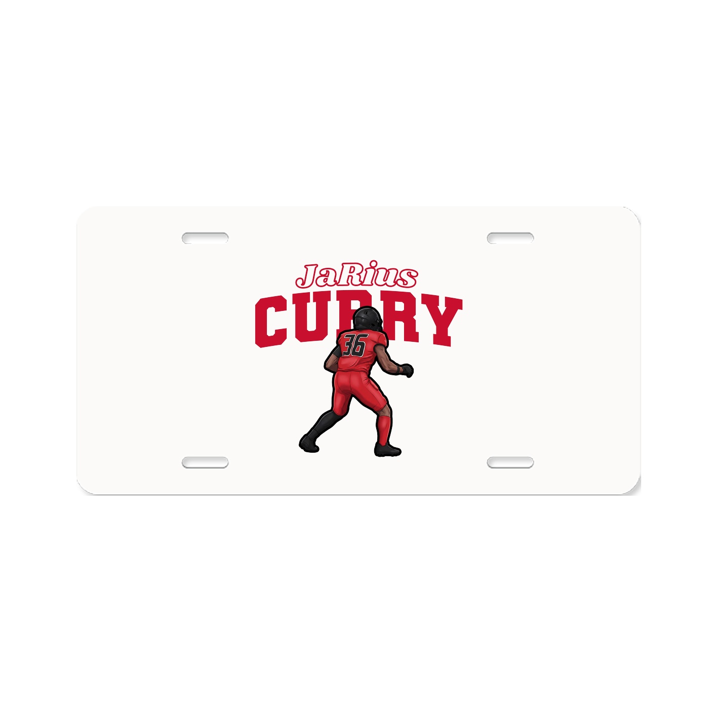 License Plate — Name Arch in Classic