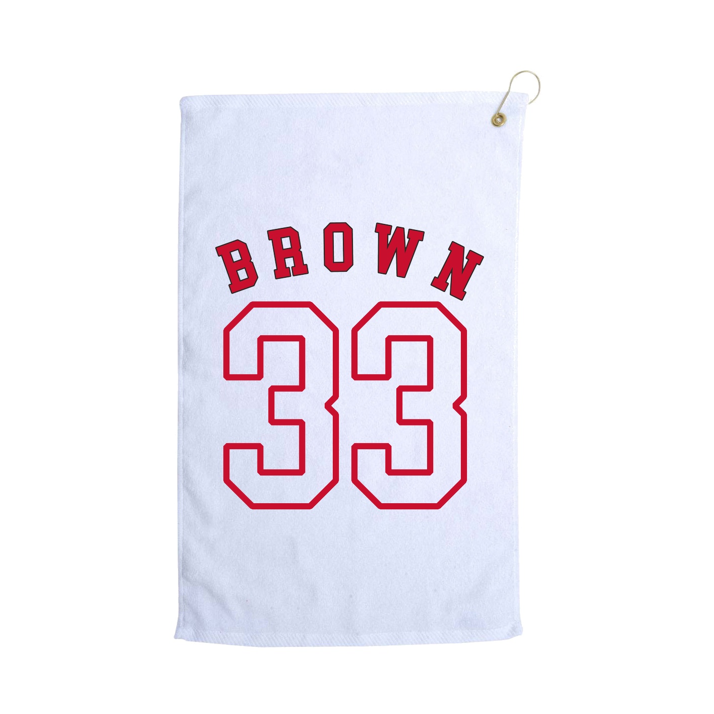 Golf Towel — Shirsey Arch in White