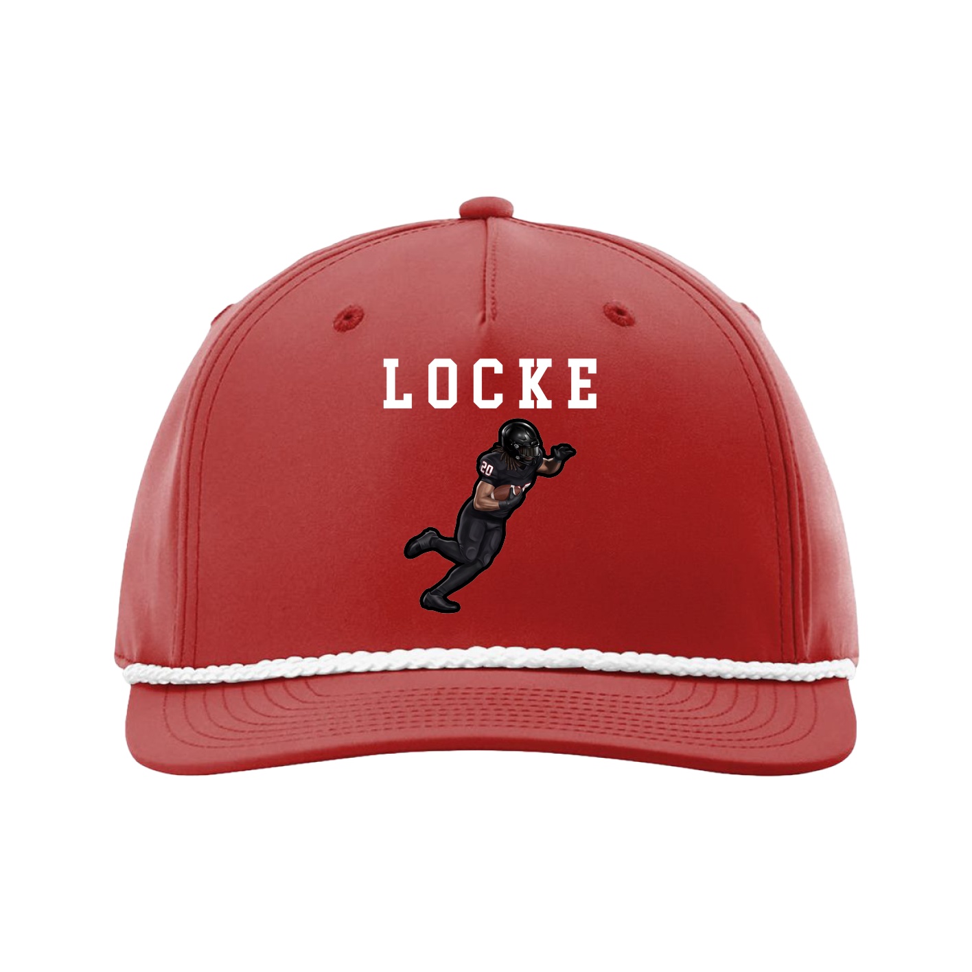 Five-Panel Classic Rope Cap — Shirsey in Red