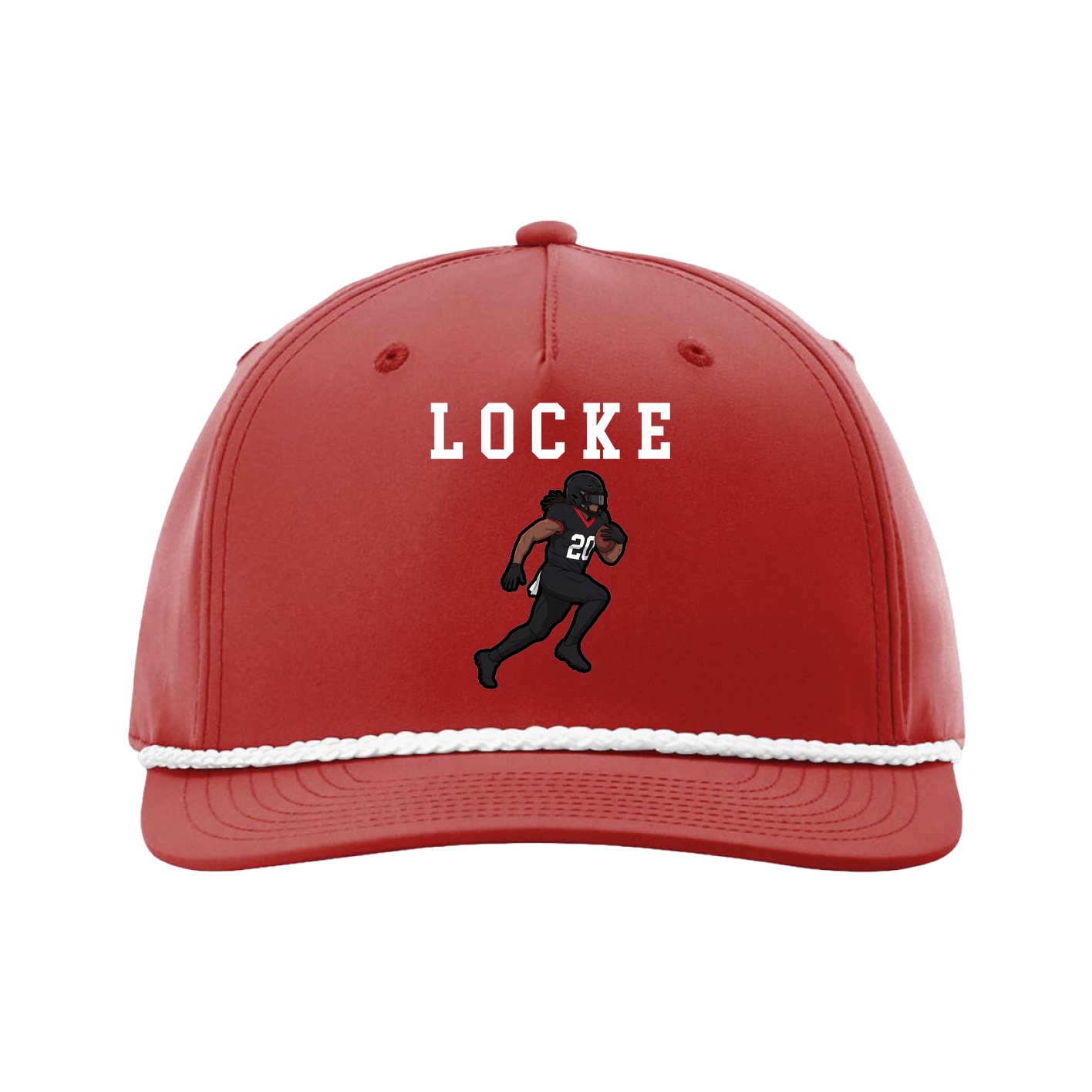 Five-Panel Classic Rope Cap — Shirsey in Red