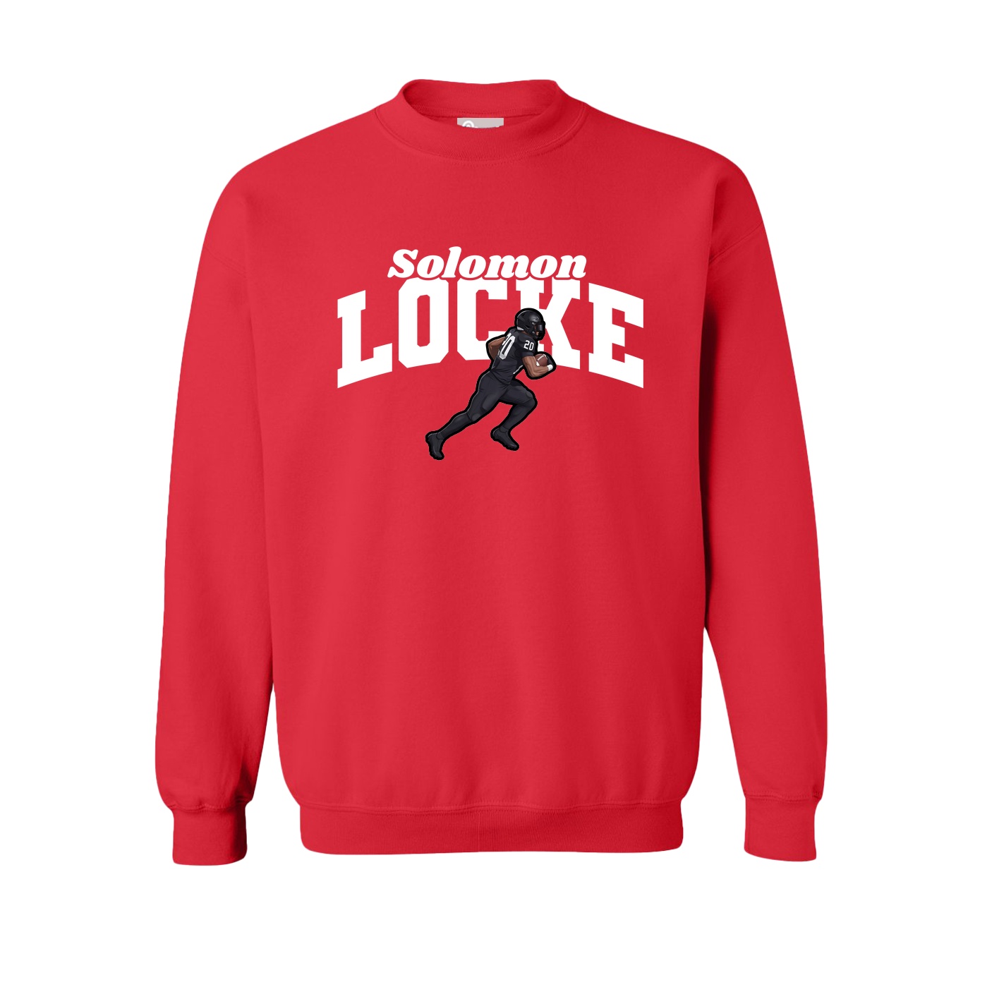 Fleece Crew — Signature Arch in Red
