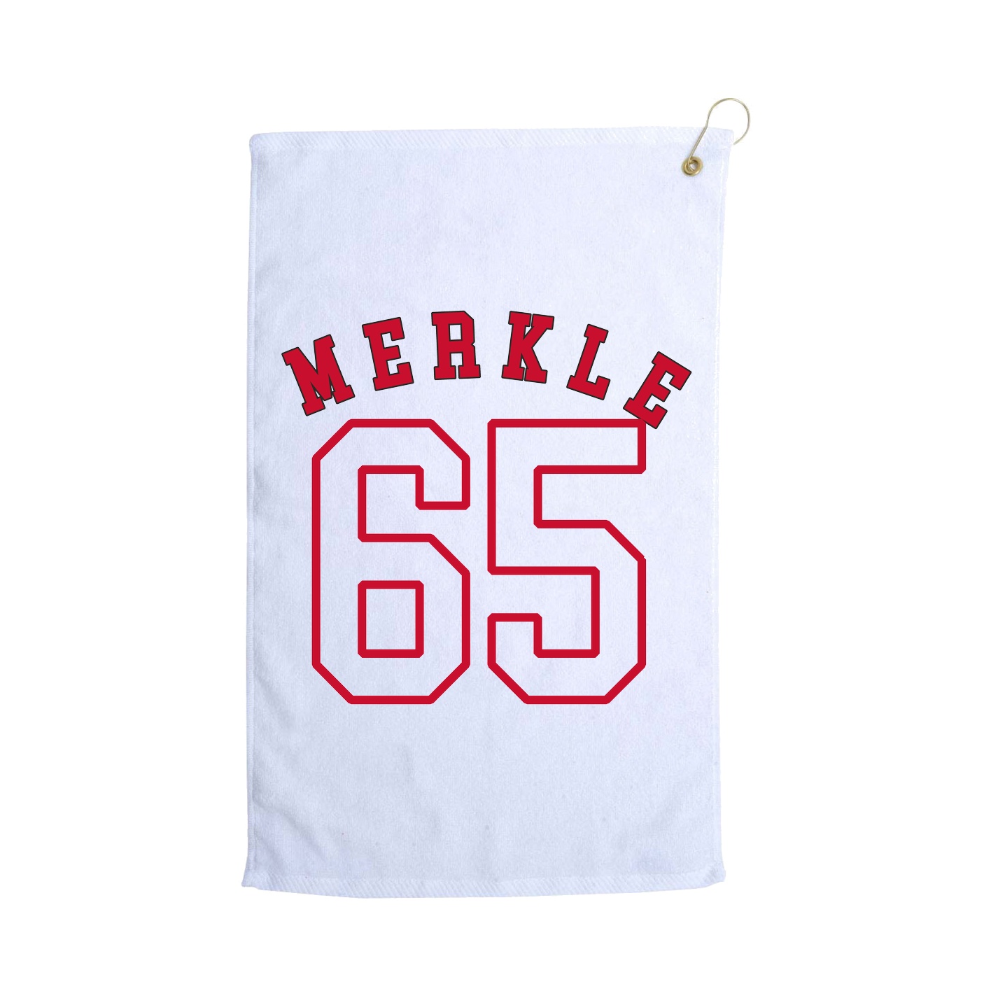 Golf Towel — Shirsey Arch in White