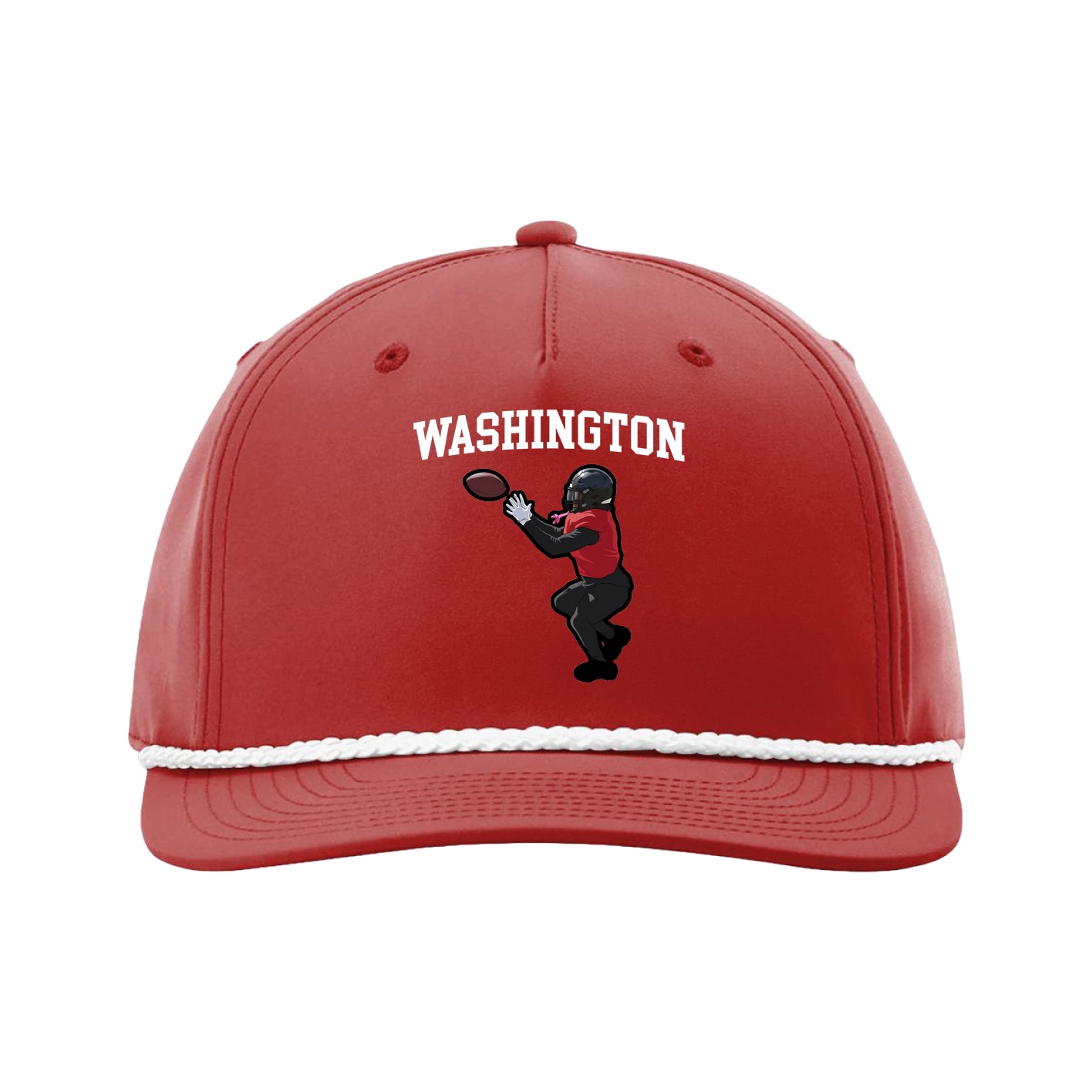 Five-Panel Classic Rope Cap — Shirsey in Red