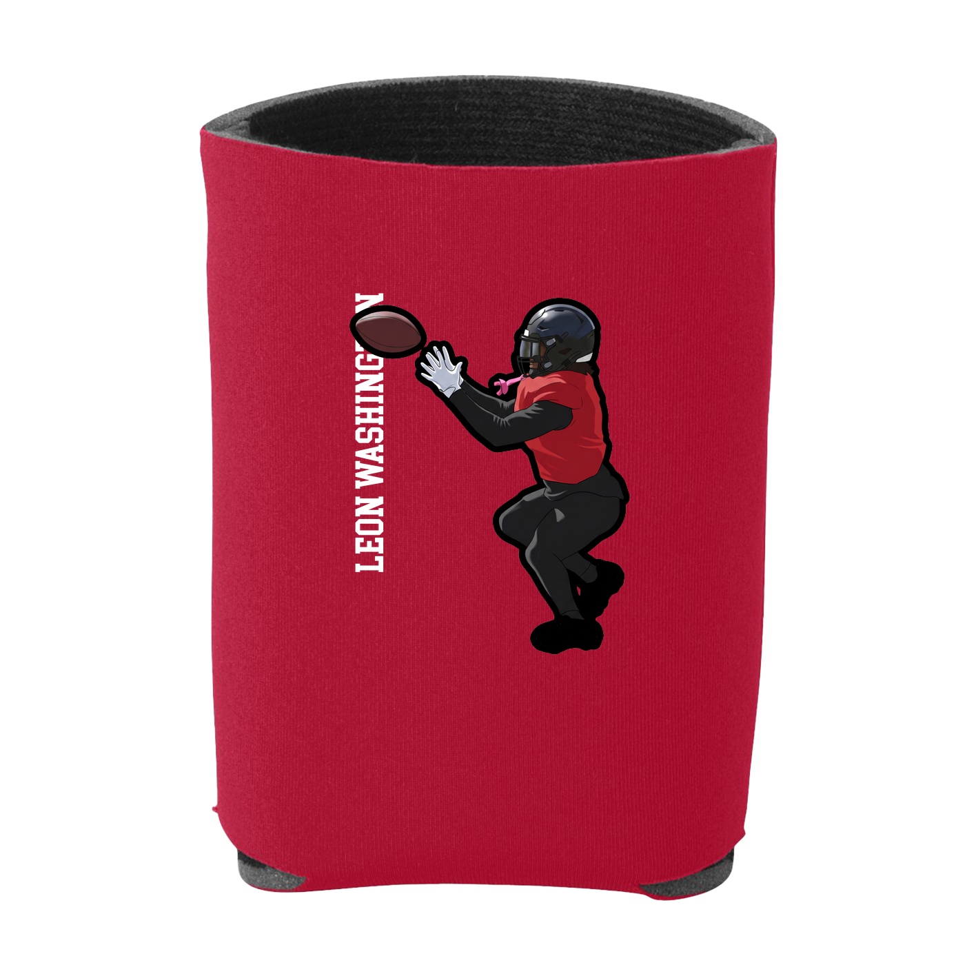Can Holder — Name Vertical in Red