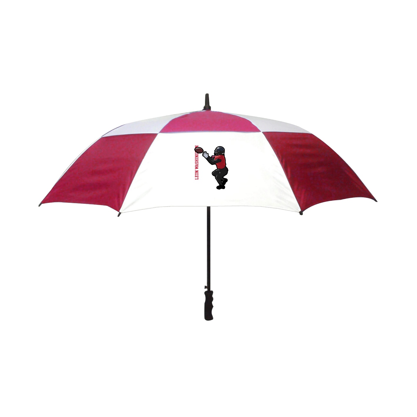 Golf Umbrella — Name Vertical in Red