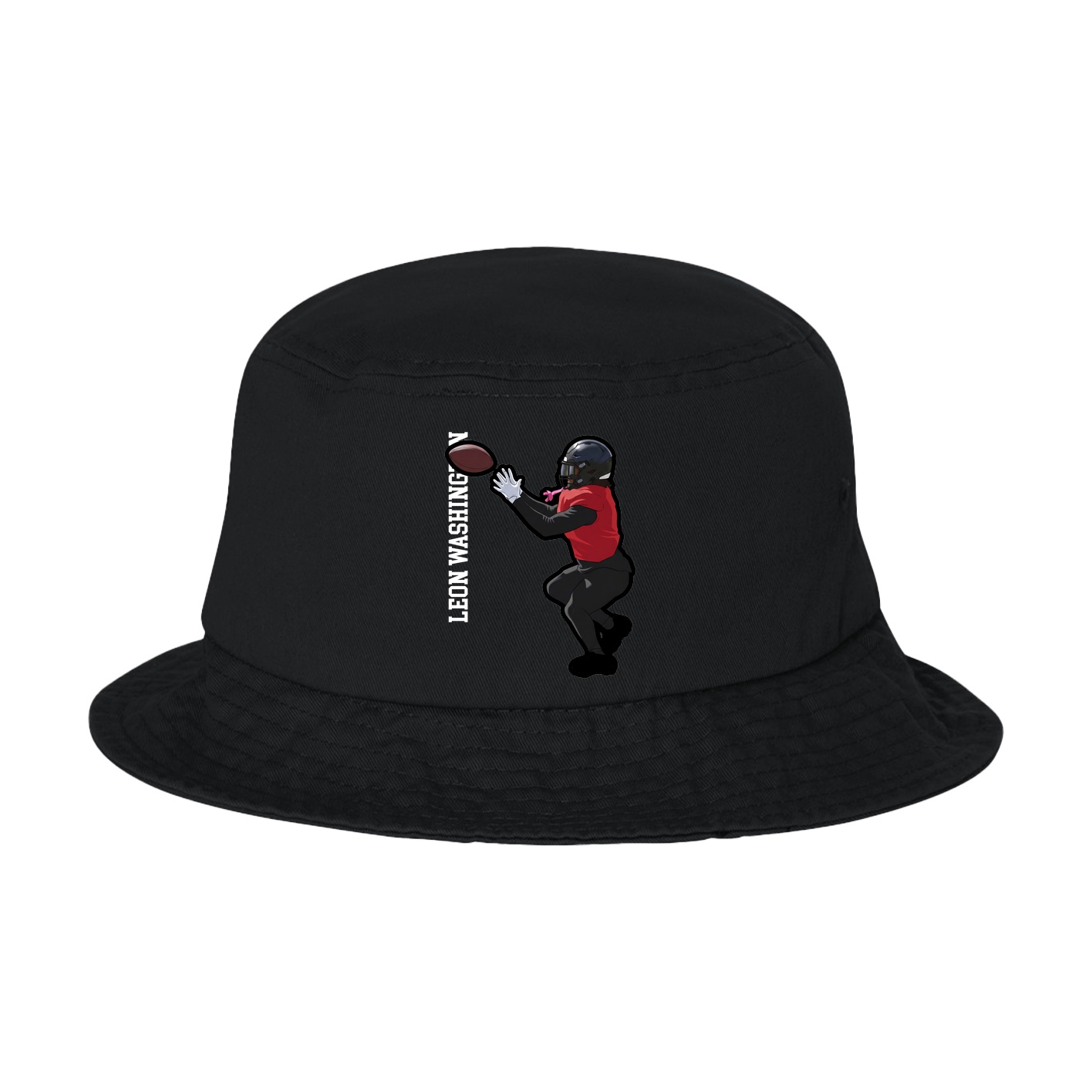Bucket Cap — Name Vertical in Black