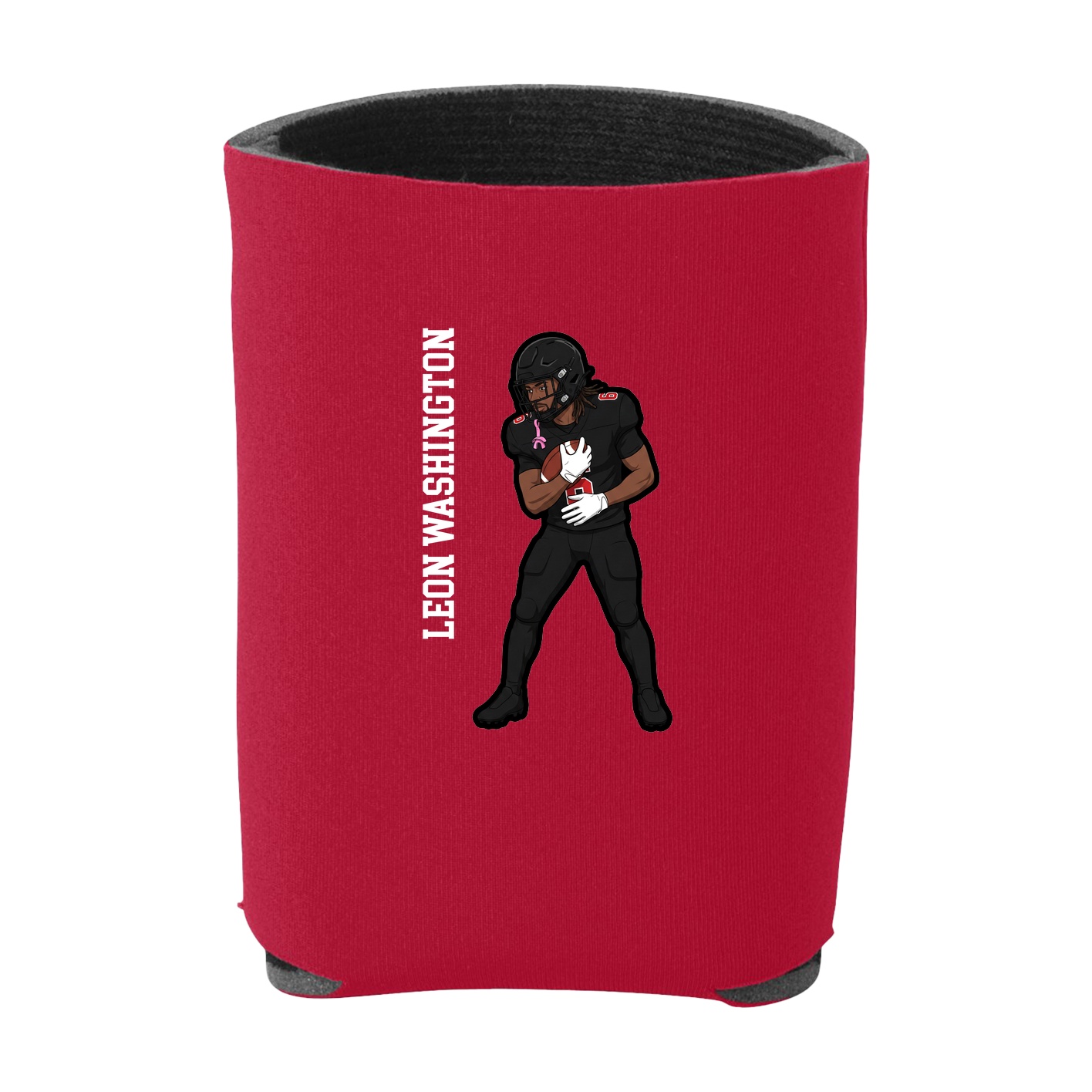 Can Holder — Name Vertical in Red