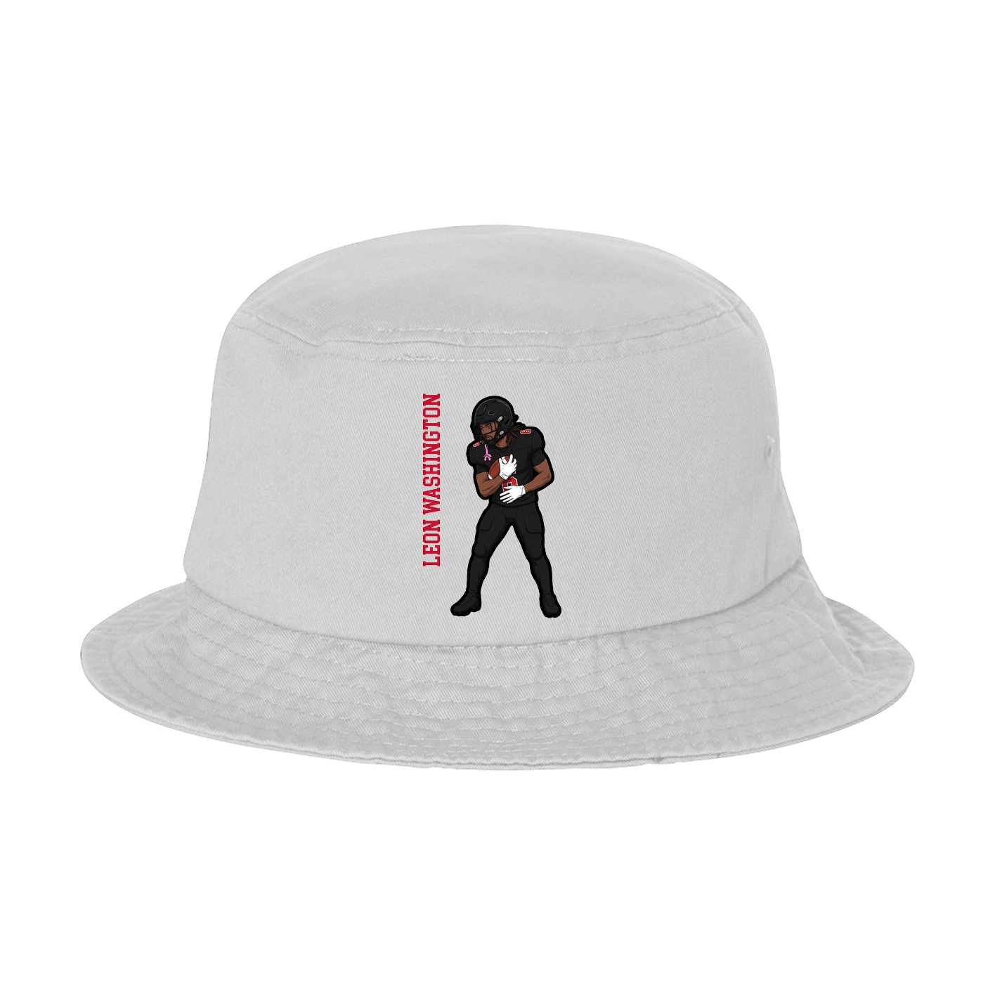 Bucket Cap — Name Vertical in White