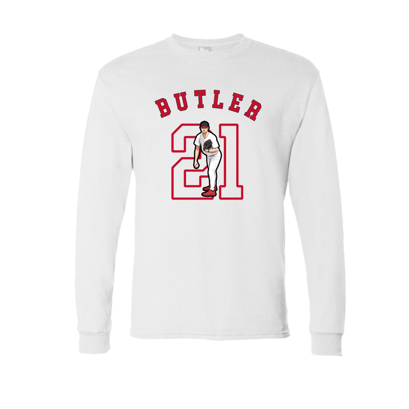 Long Sleeve Tee — Shirsey Arch in White