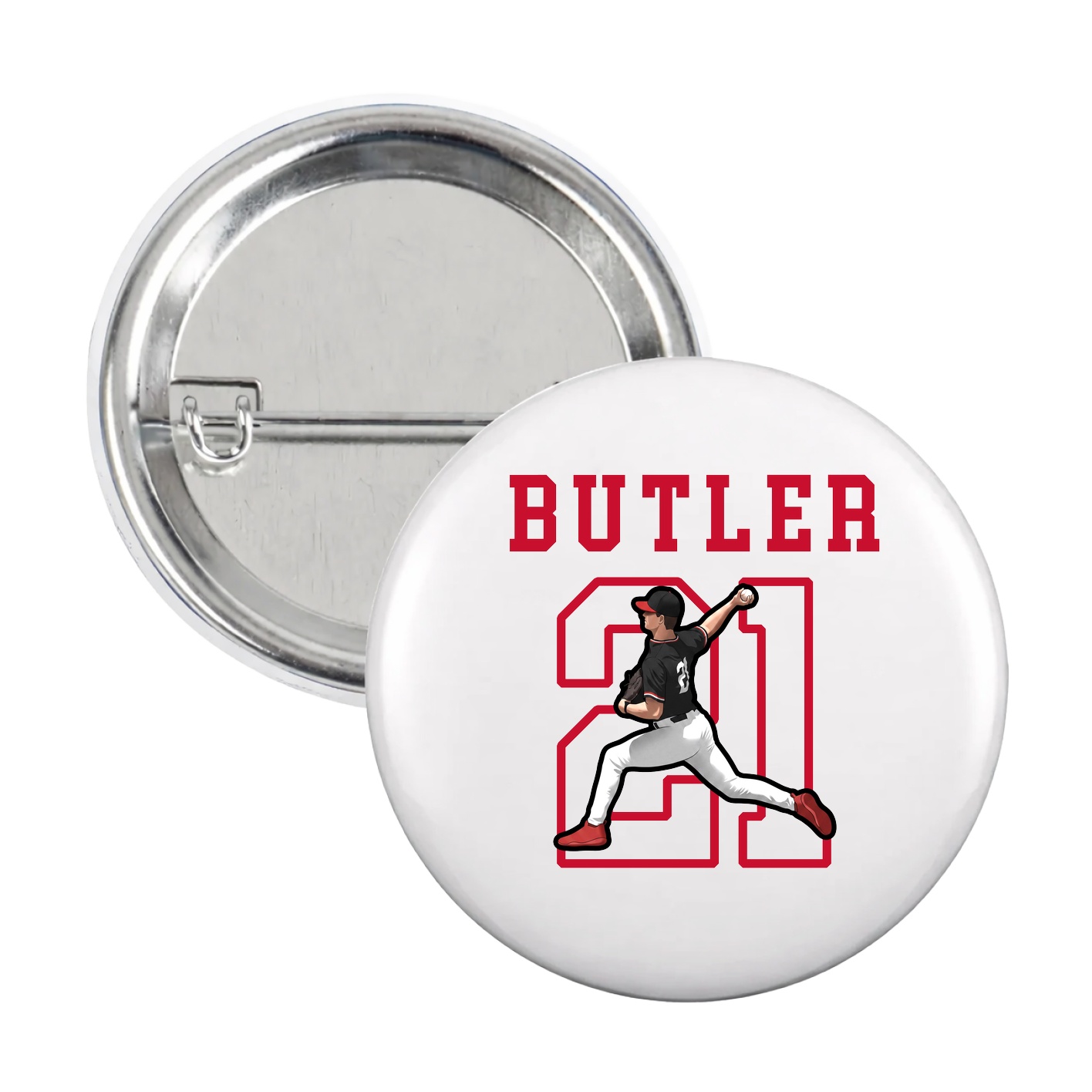 Game Day Button — Shirsey in White