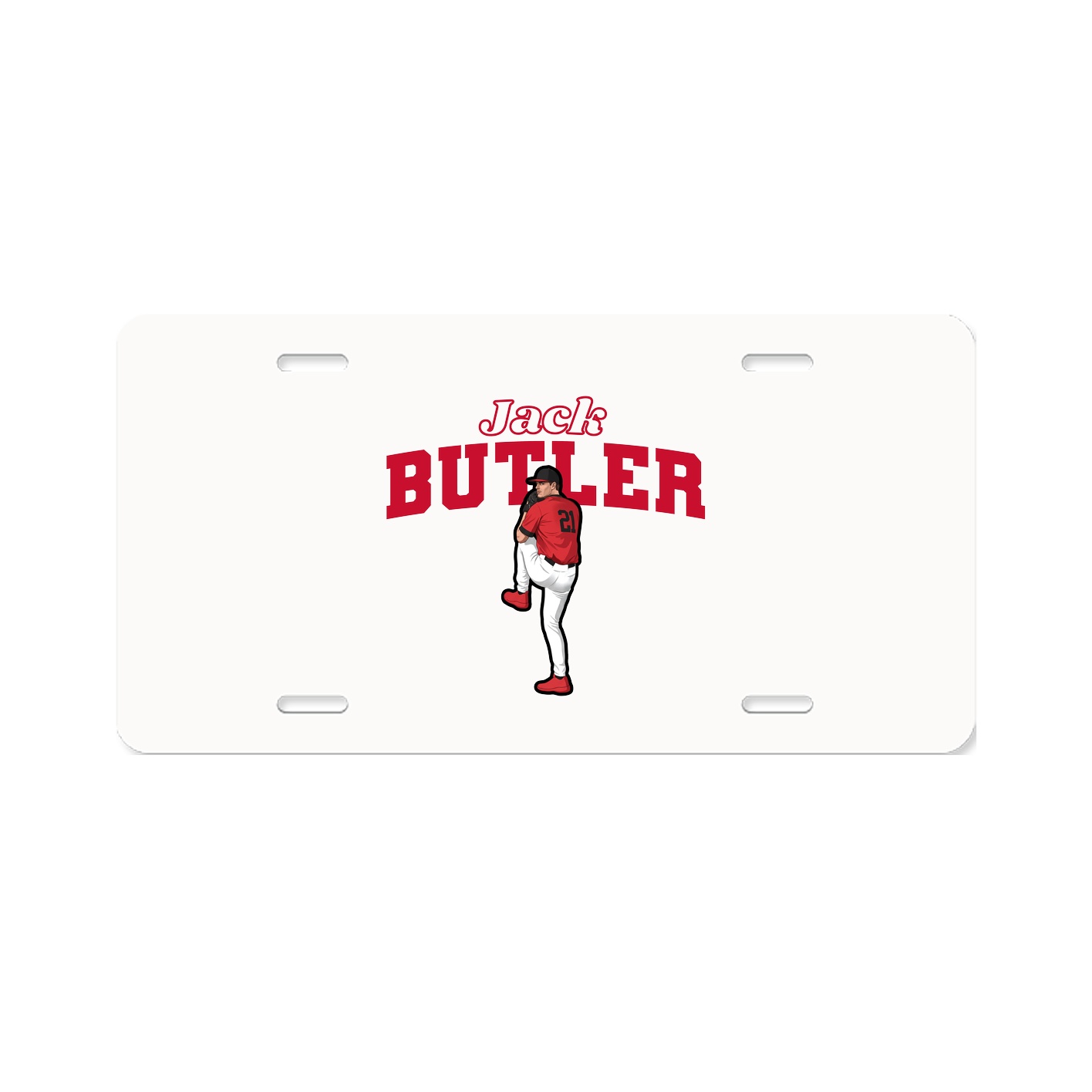 License Plate — Name Arch in Classic