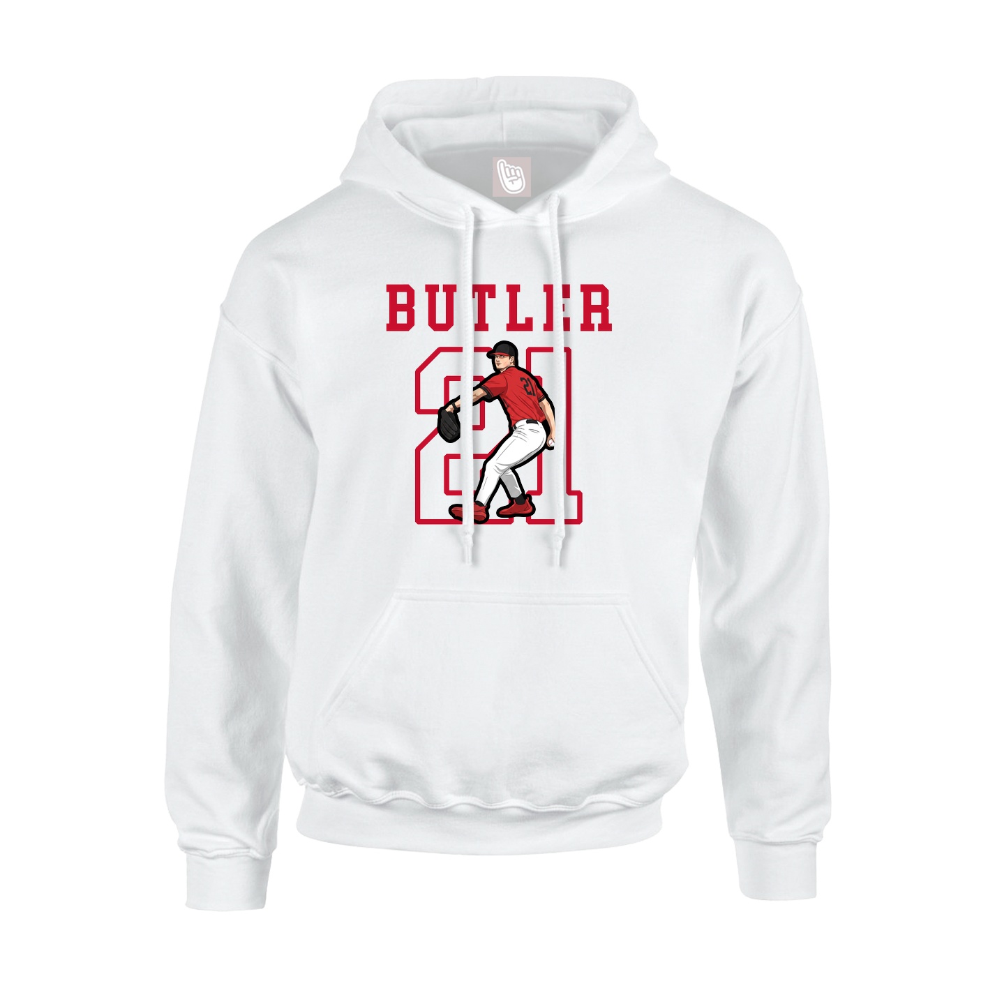 Hoodie — Shirsey in White
