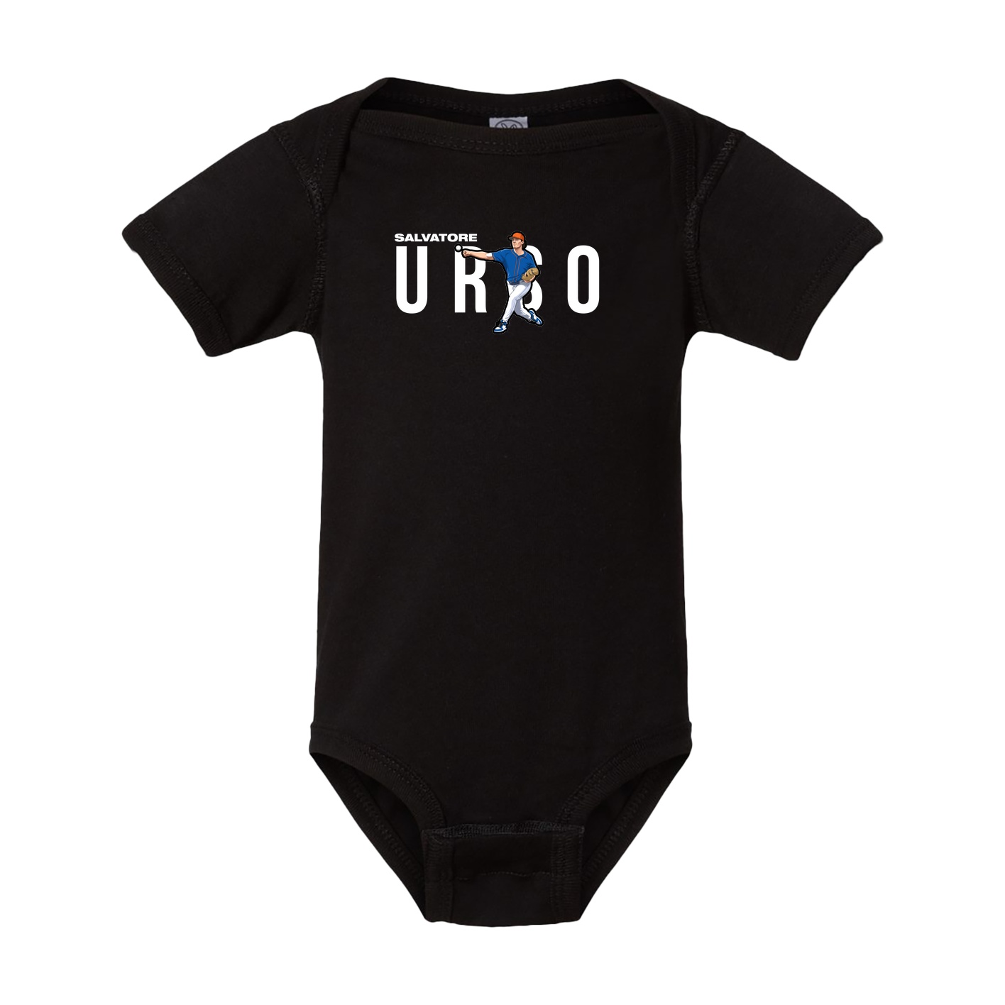 Baby Onesie — Player Name in Black