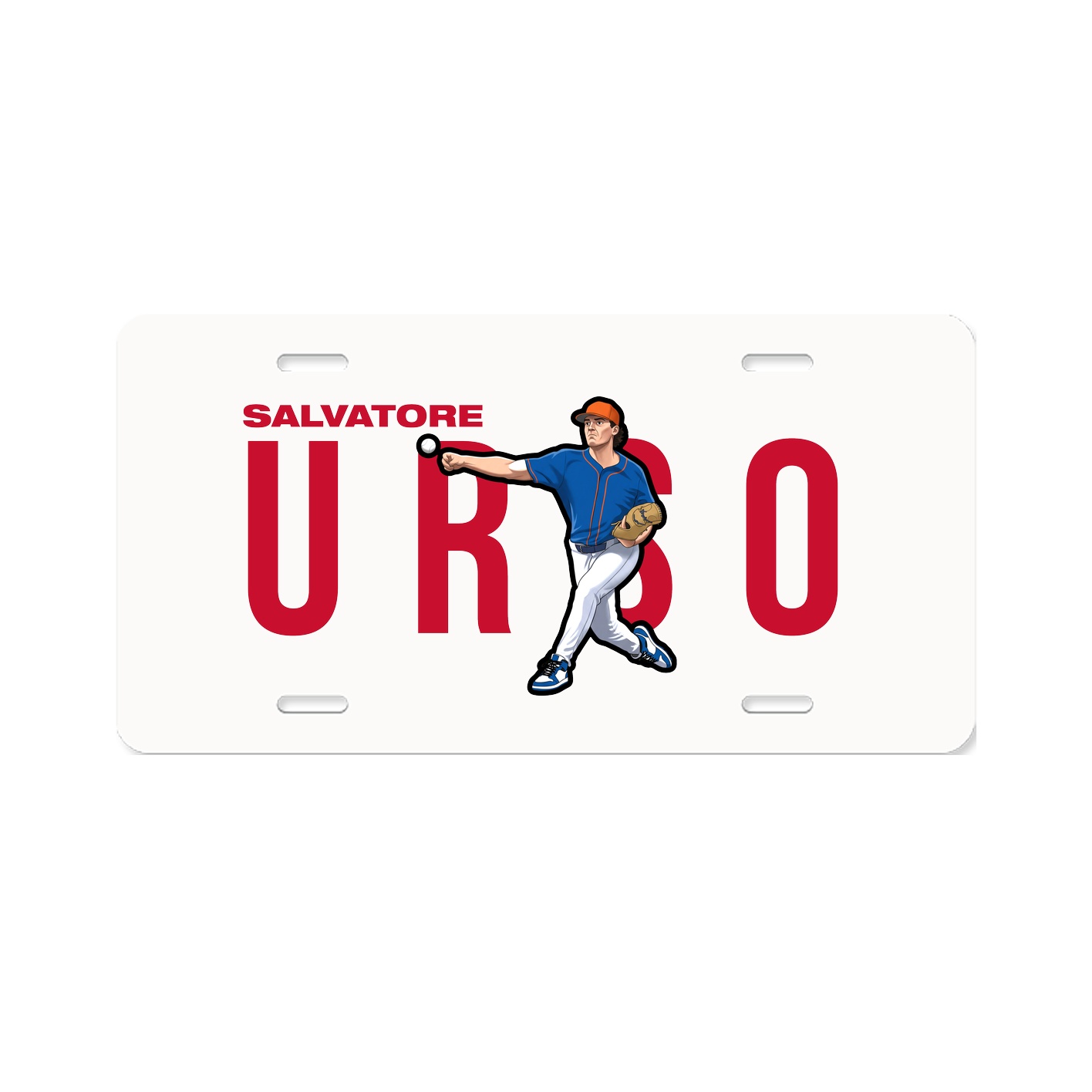 License Plate — Player Name in Classic