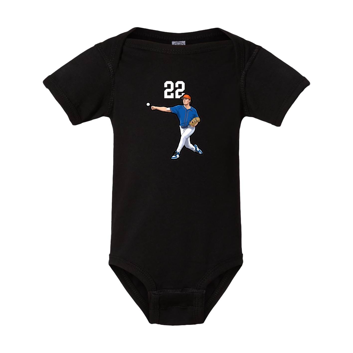Baby Onesie — Number Top in Black
