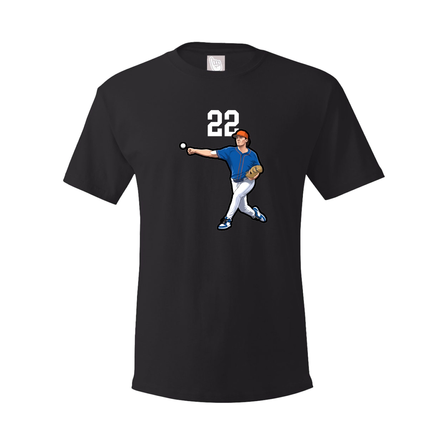 Youth Tee — Number Top in Black