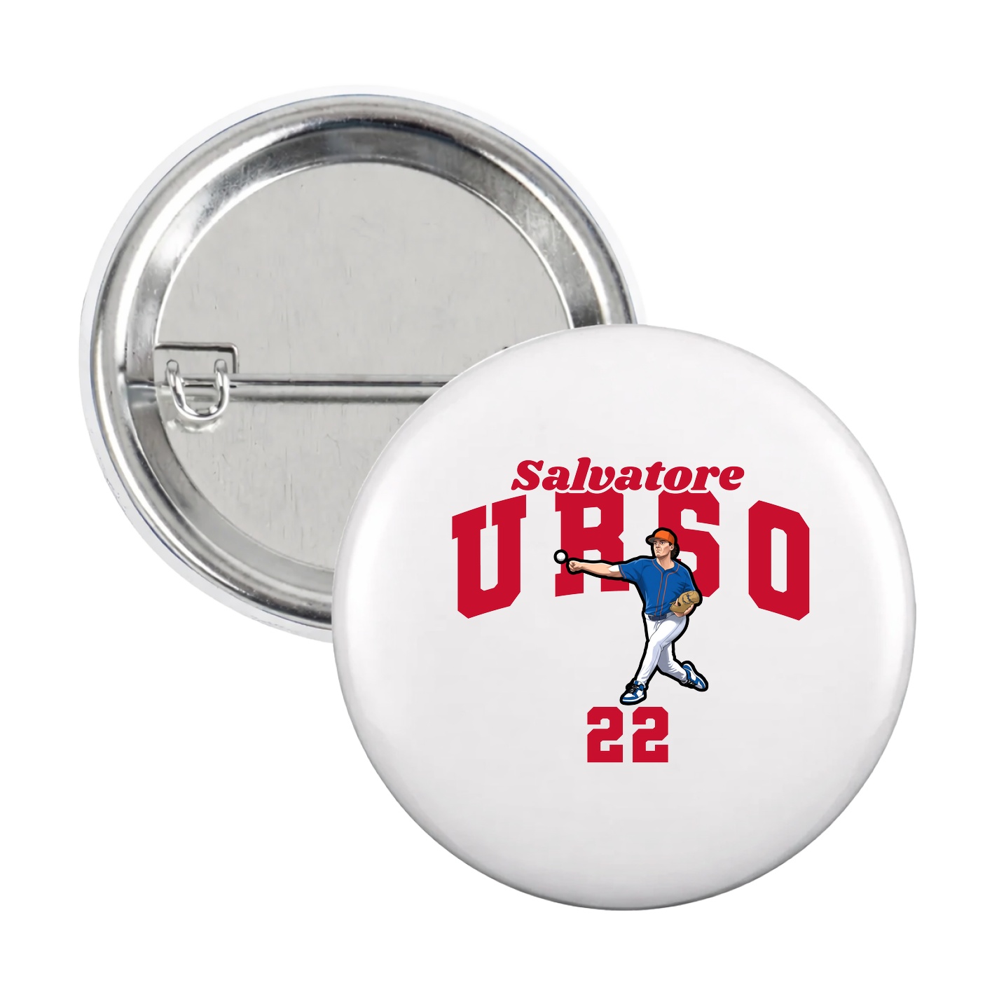 Game Day Button — Signature Arch in White