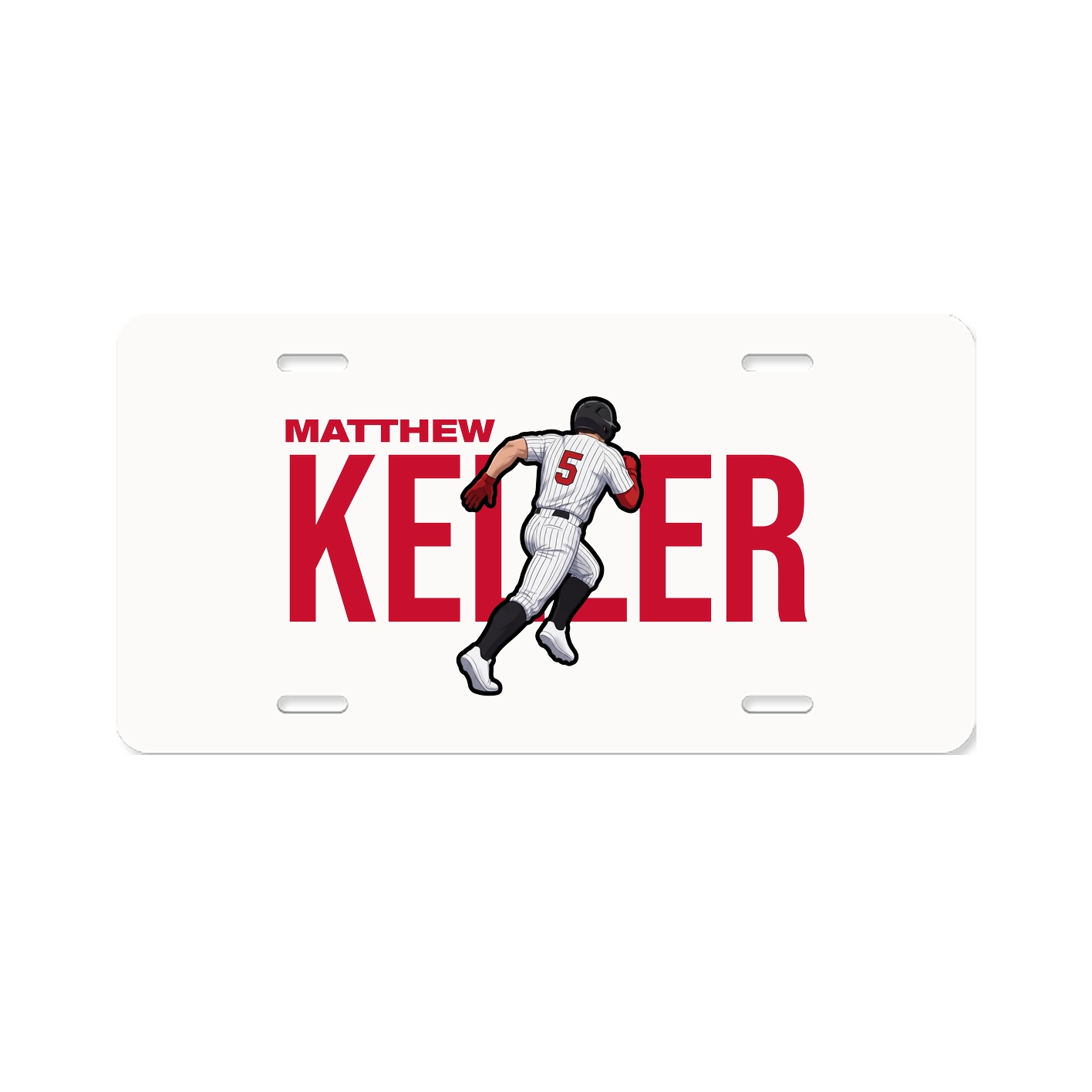 License Plate — Player Name in Classic