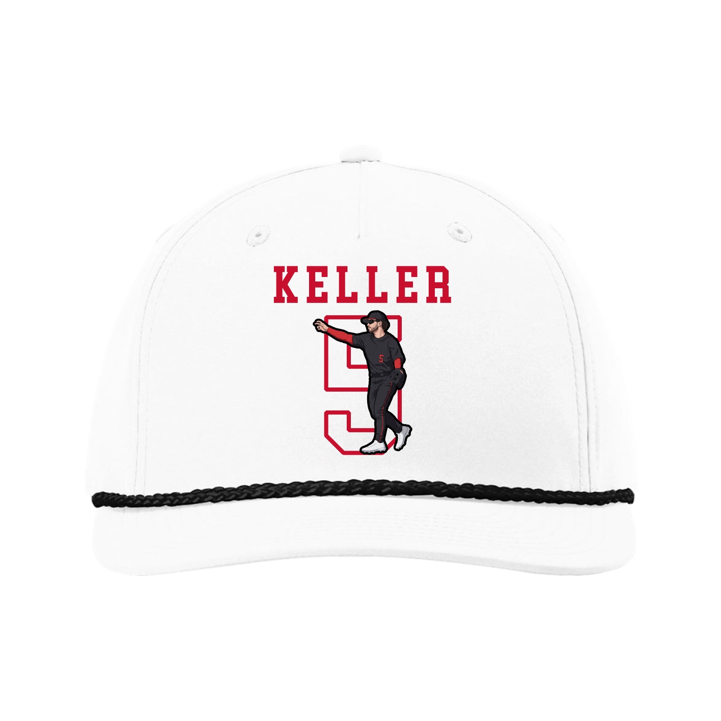 Five-Panel Classic Rope Cap — Shirsey in White