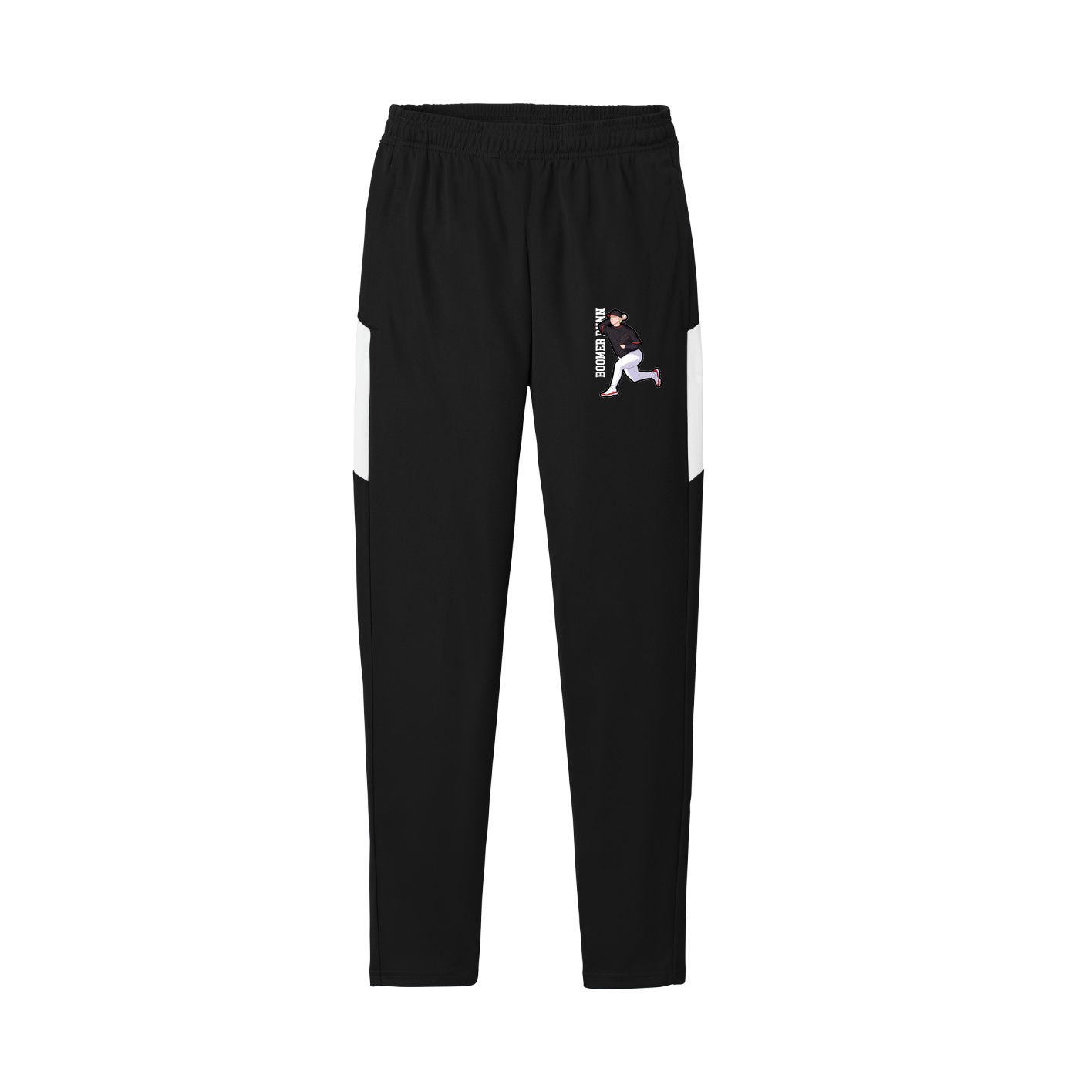 Team Travel Pant — Name Vertical in Black/White