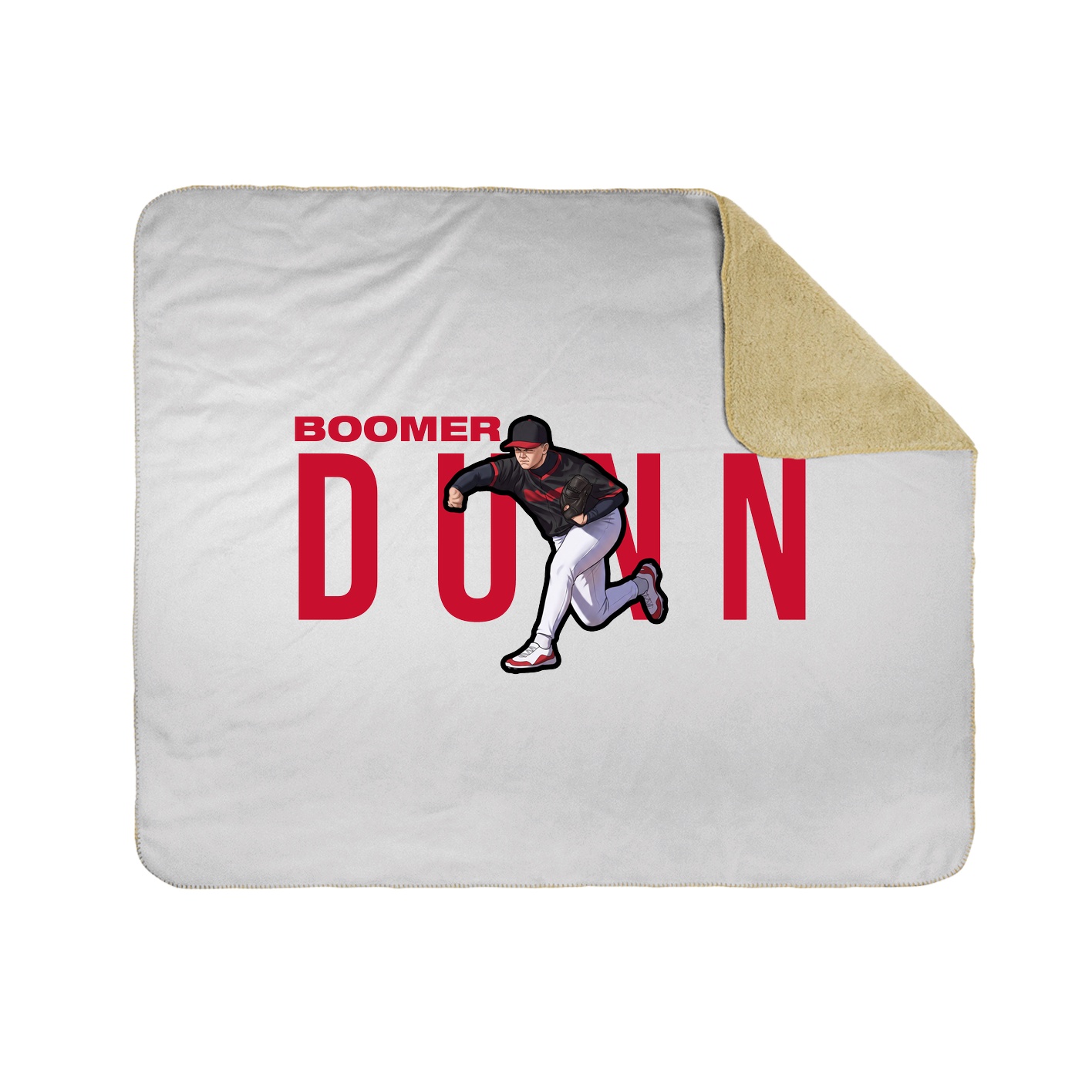 Throw Blanket — Player Name in White