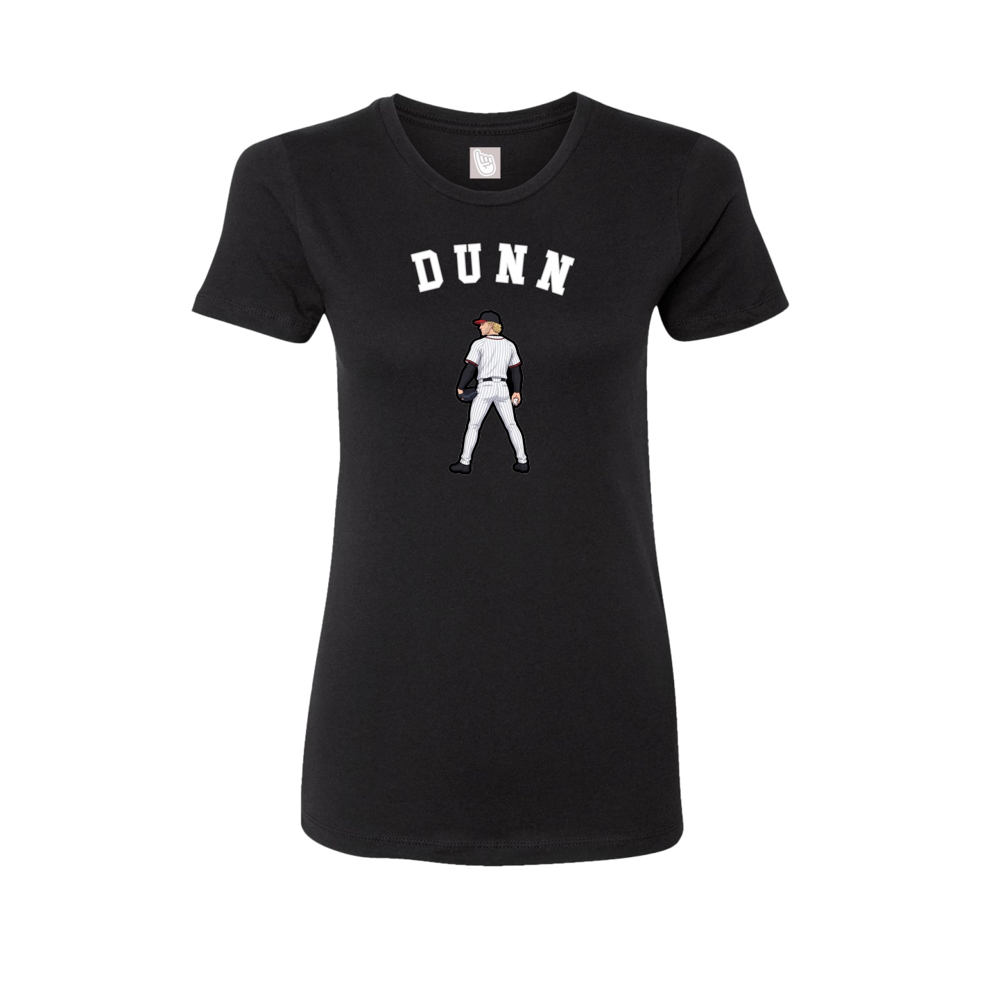 Fitted Women's Tee — Shirsey Arch in Black
