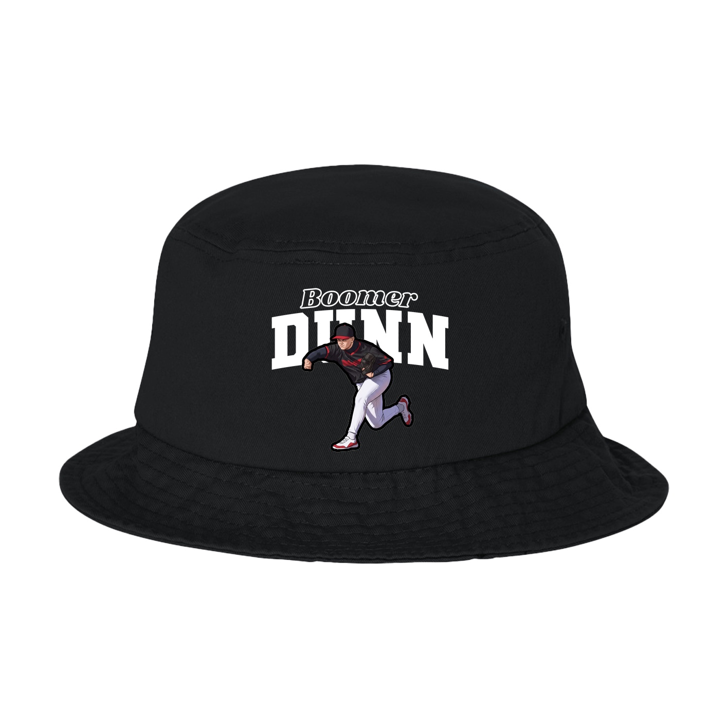 Bucket Cap — Name Arch in Black