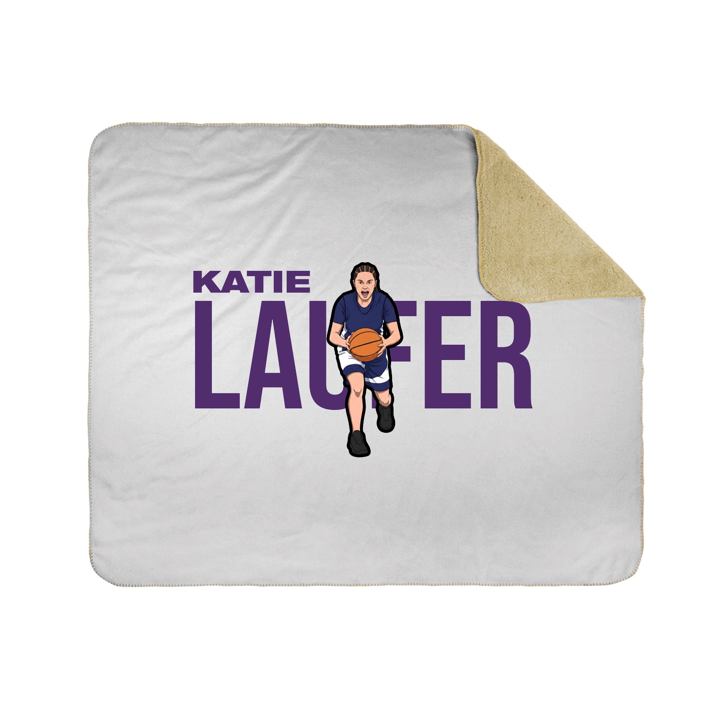 Throw Blanket — Player Name in White