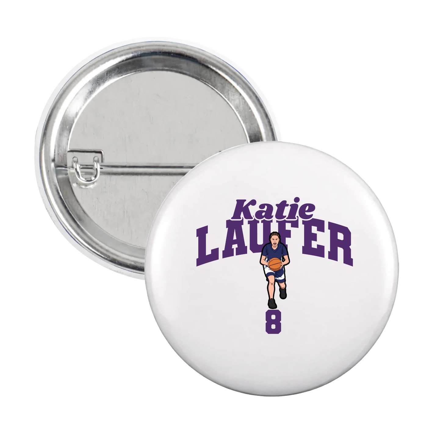Game Day Button — Signature Arch in White