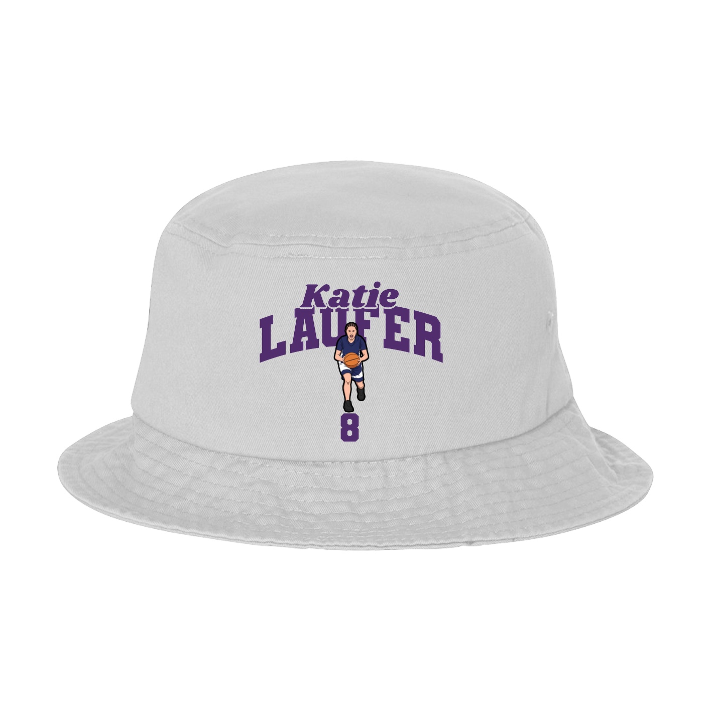 Bucket Cap — Signature Arch in White