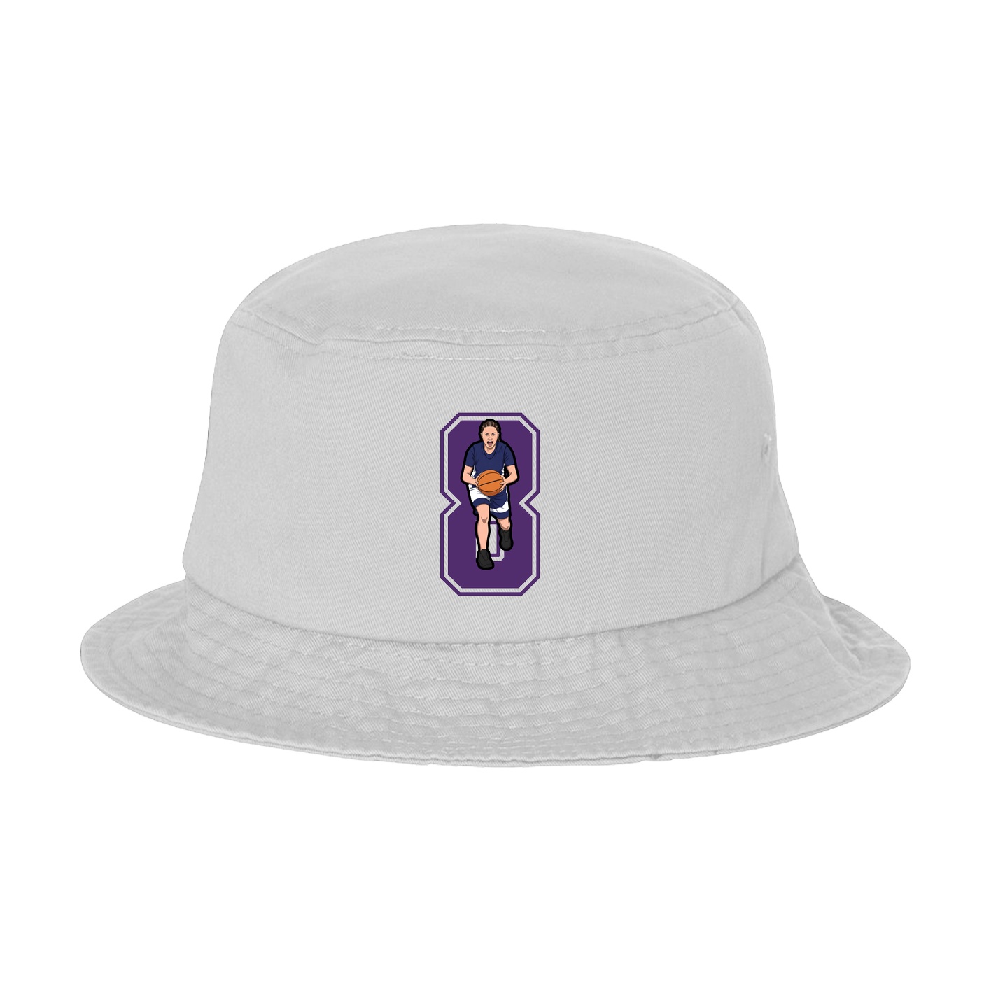 Bucket Cap — Number in White
