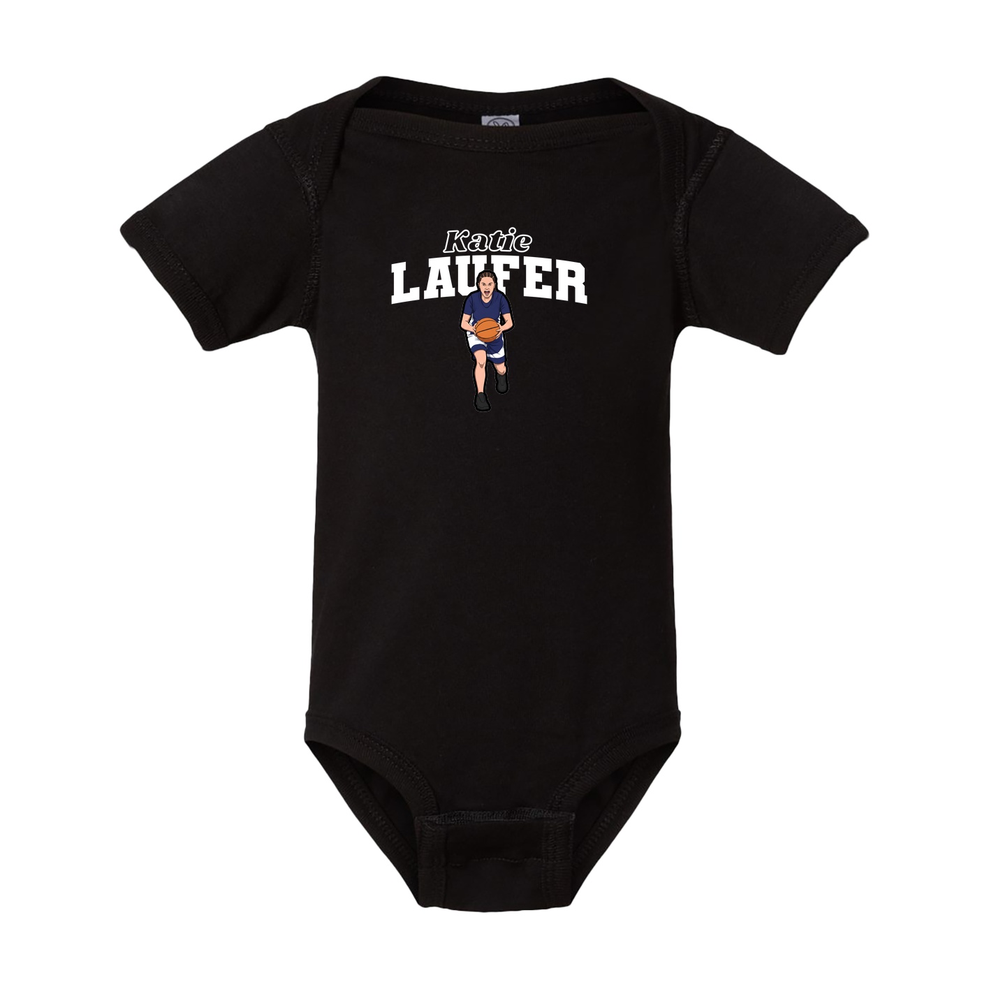 Baby Onesie — Name Arch in Black