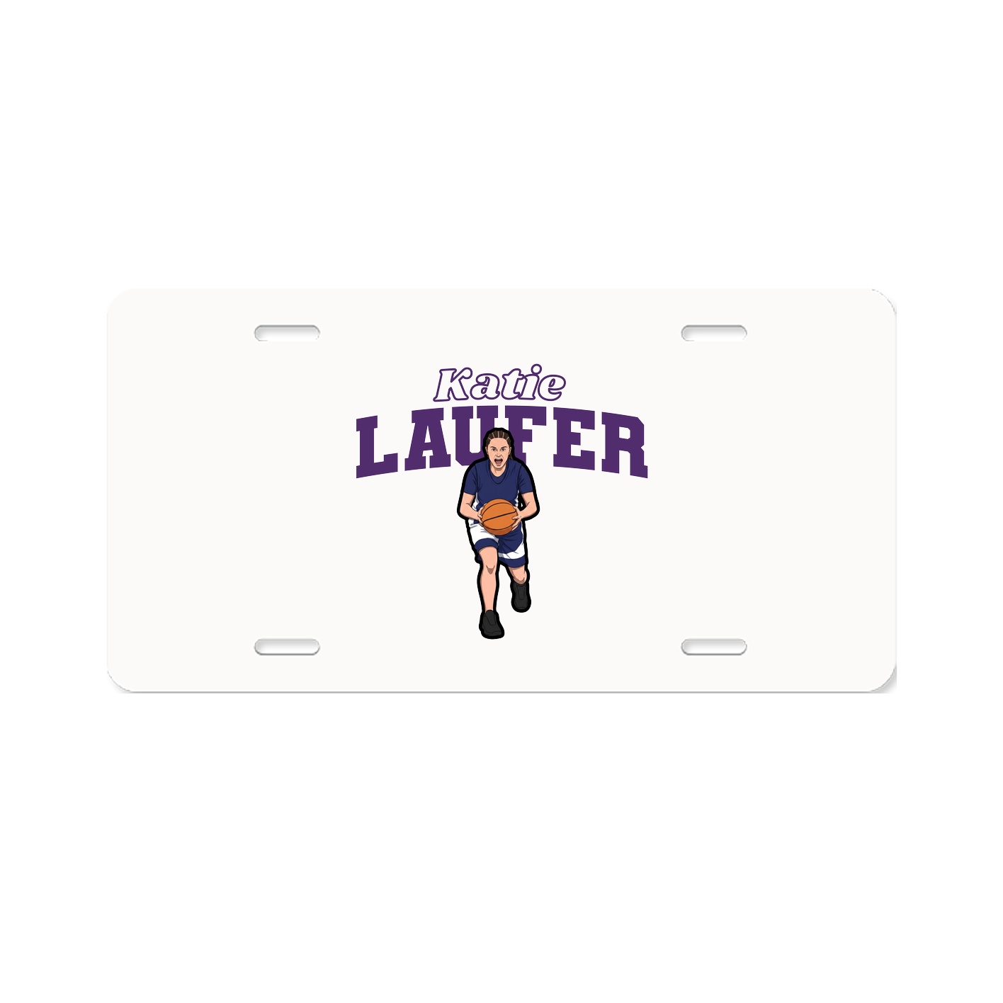 License Plate — Name Arch in Classic