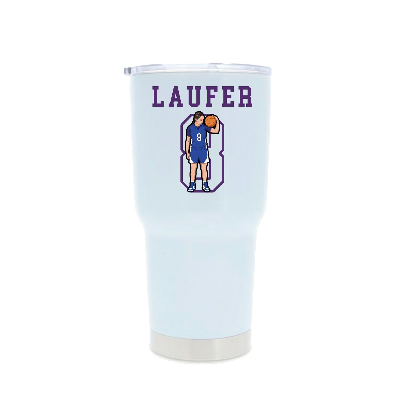 30oz Stainless Steel Tumbler — Shirsey in White