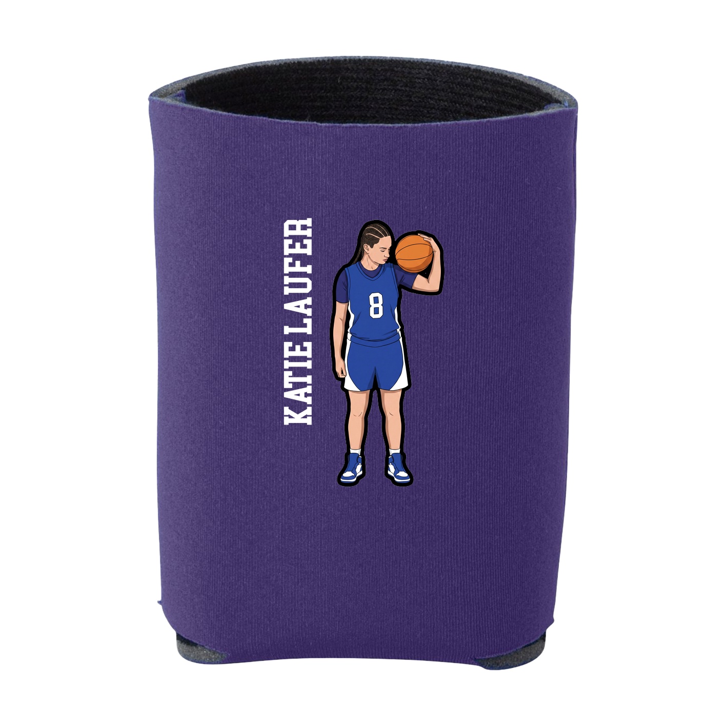 Can Holder — Name Vertical in Purple