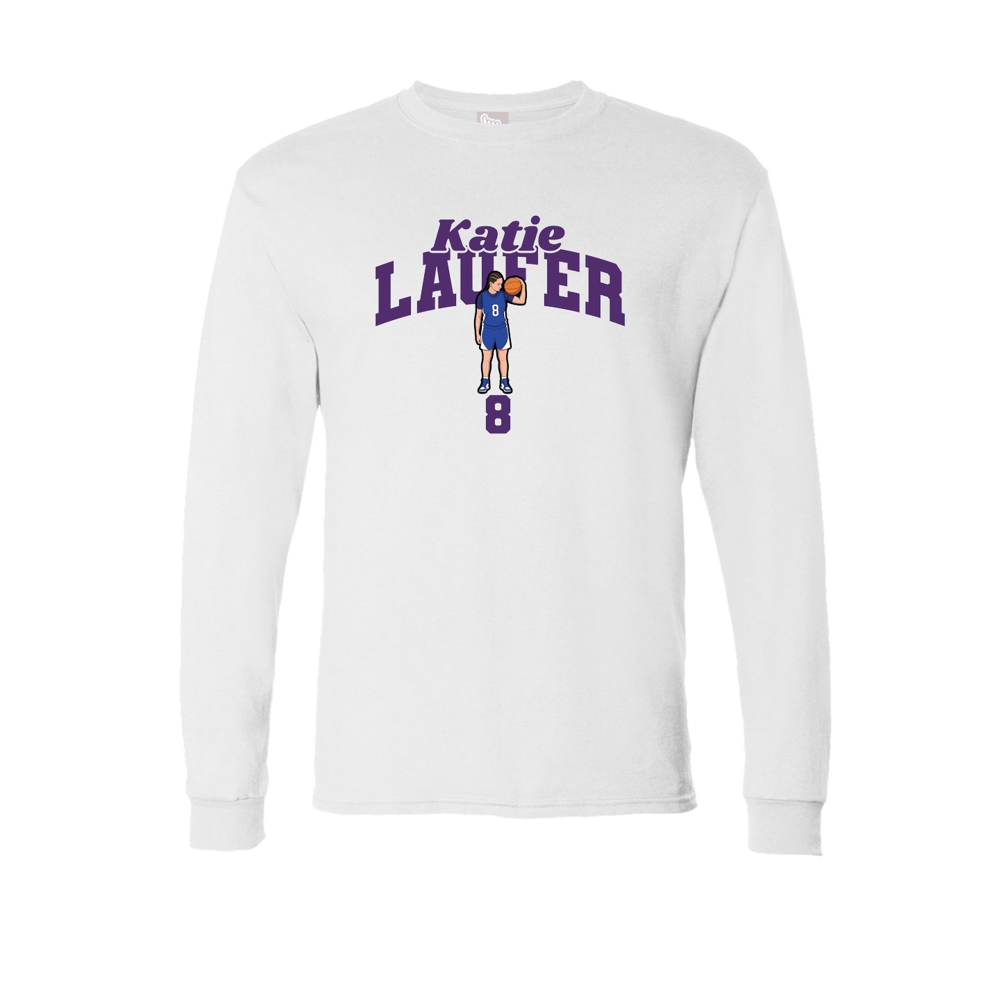 Long Sleeve Tee — Signature Arch in White