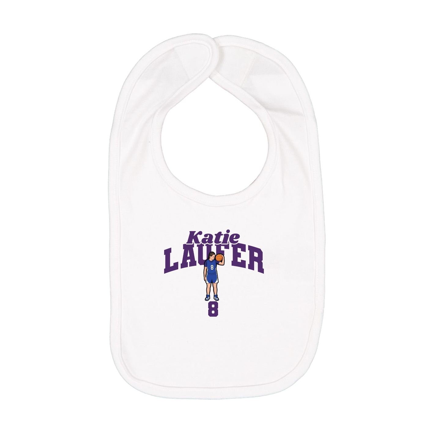 Infant Bib — Signature Arch in White