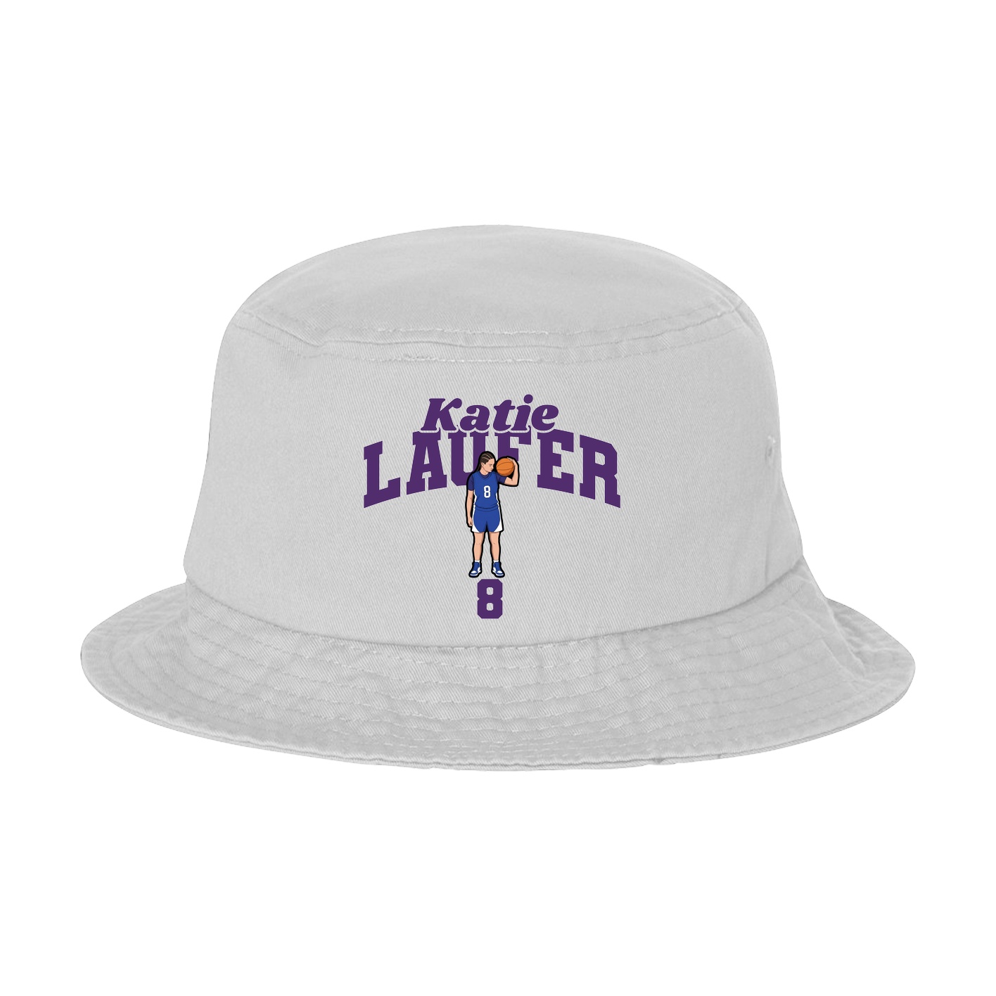 Bucket Cap — Signature Arch in White
