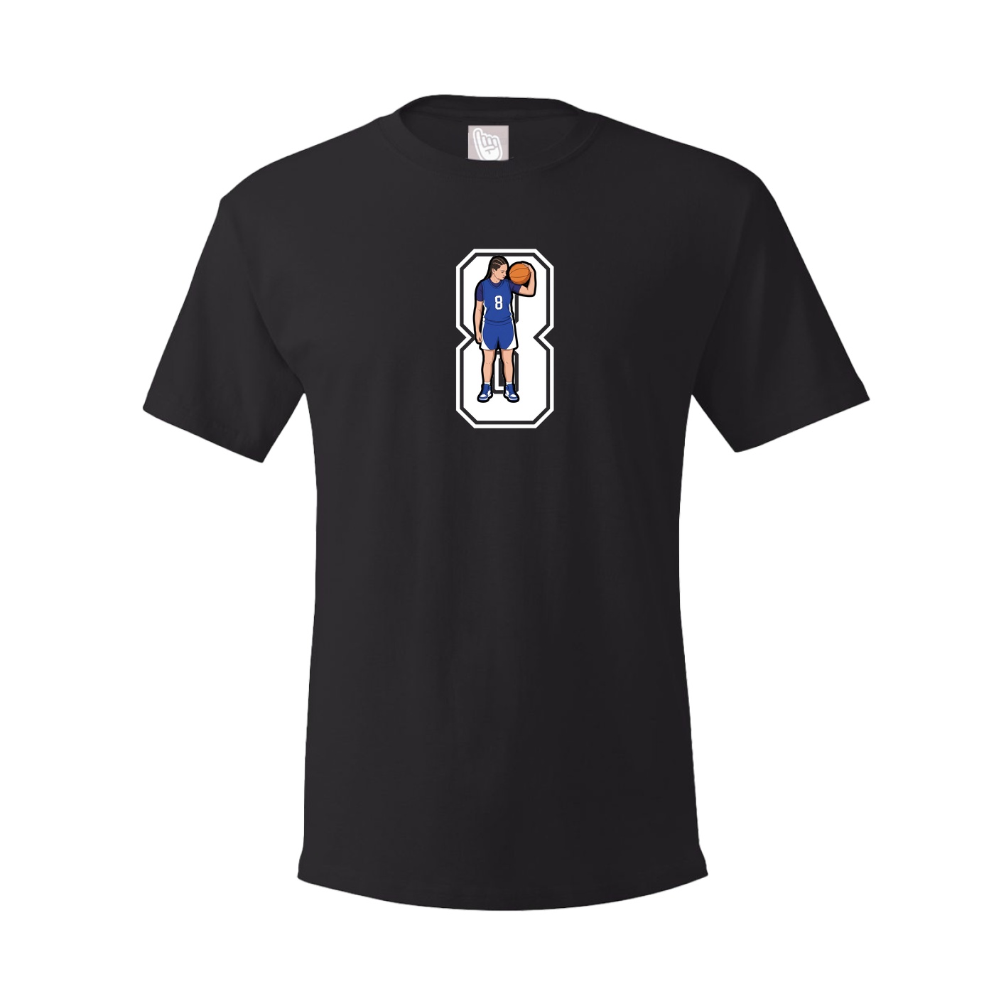 Youth Tee — Number in Black