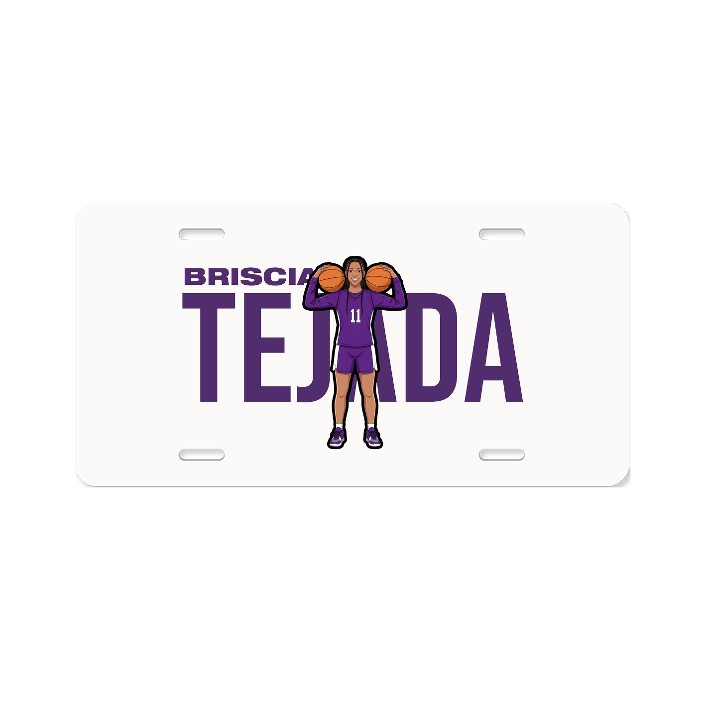 License Plate — Player Name in Classic