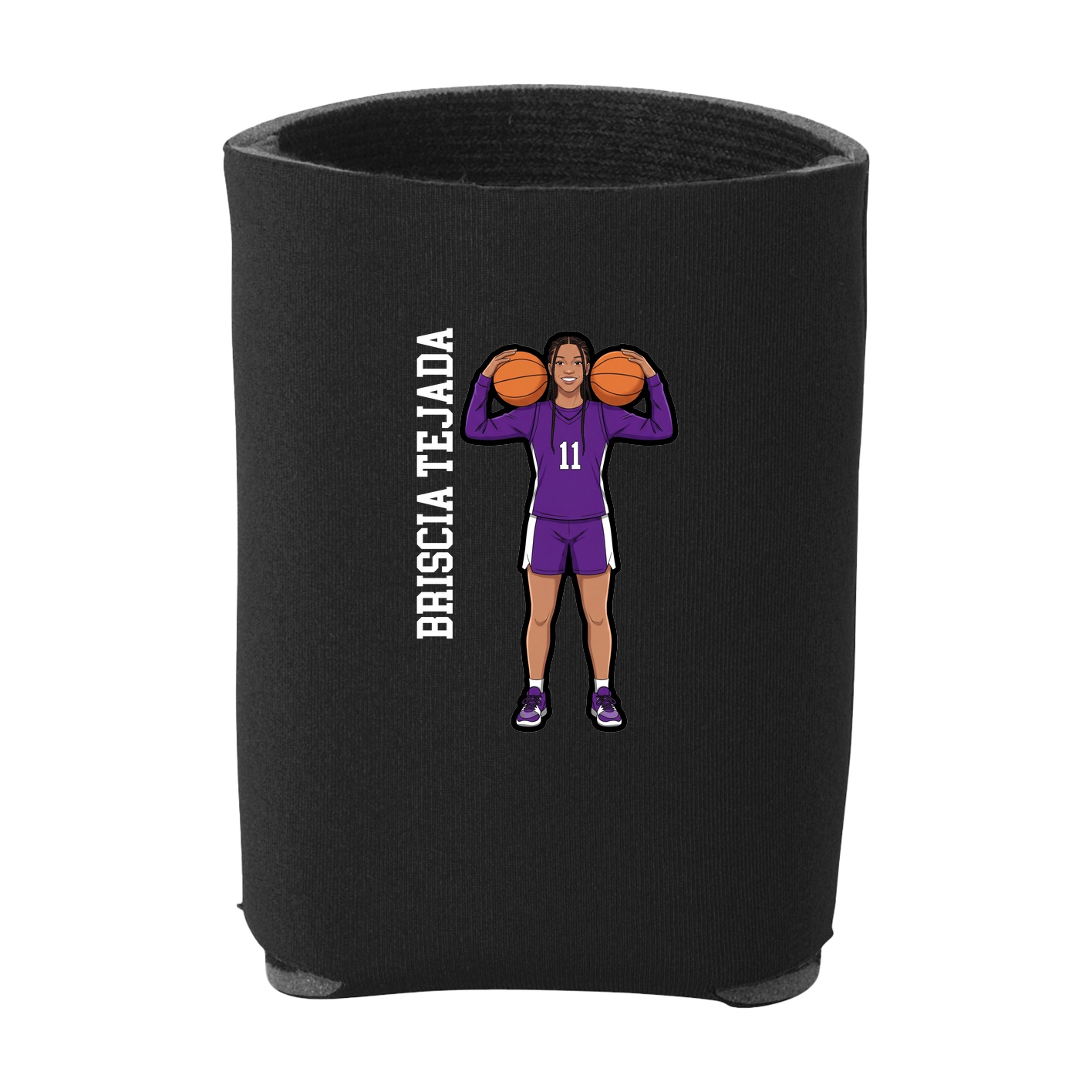 Can Holder — Name Vertical in Black