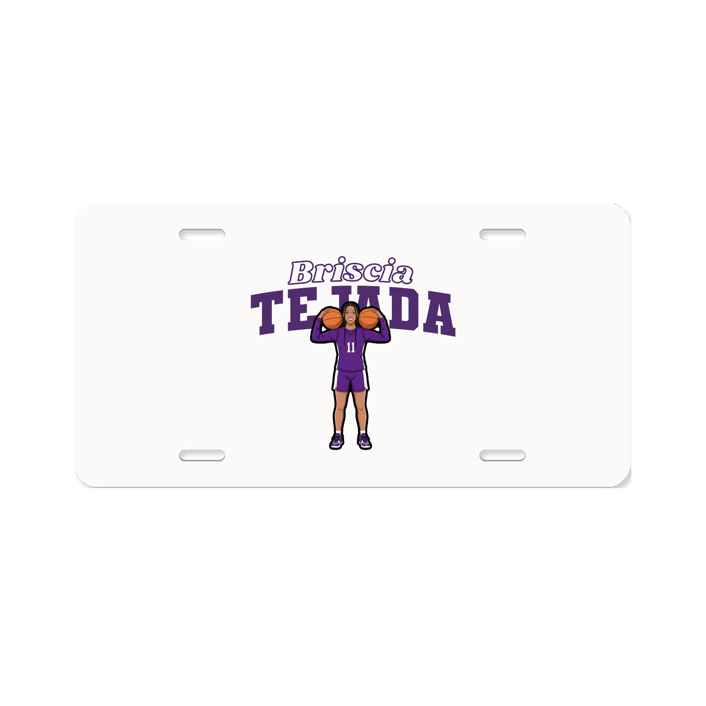 License Plate — Name Arch in Classic