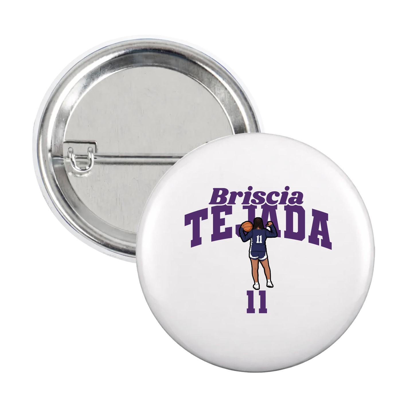 Game Day Button — Signature Arch in White