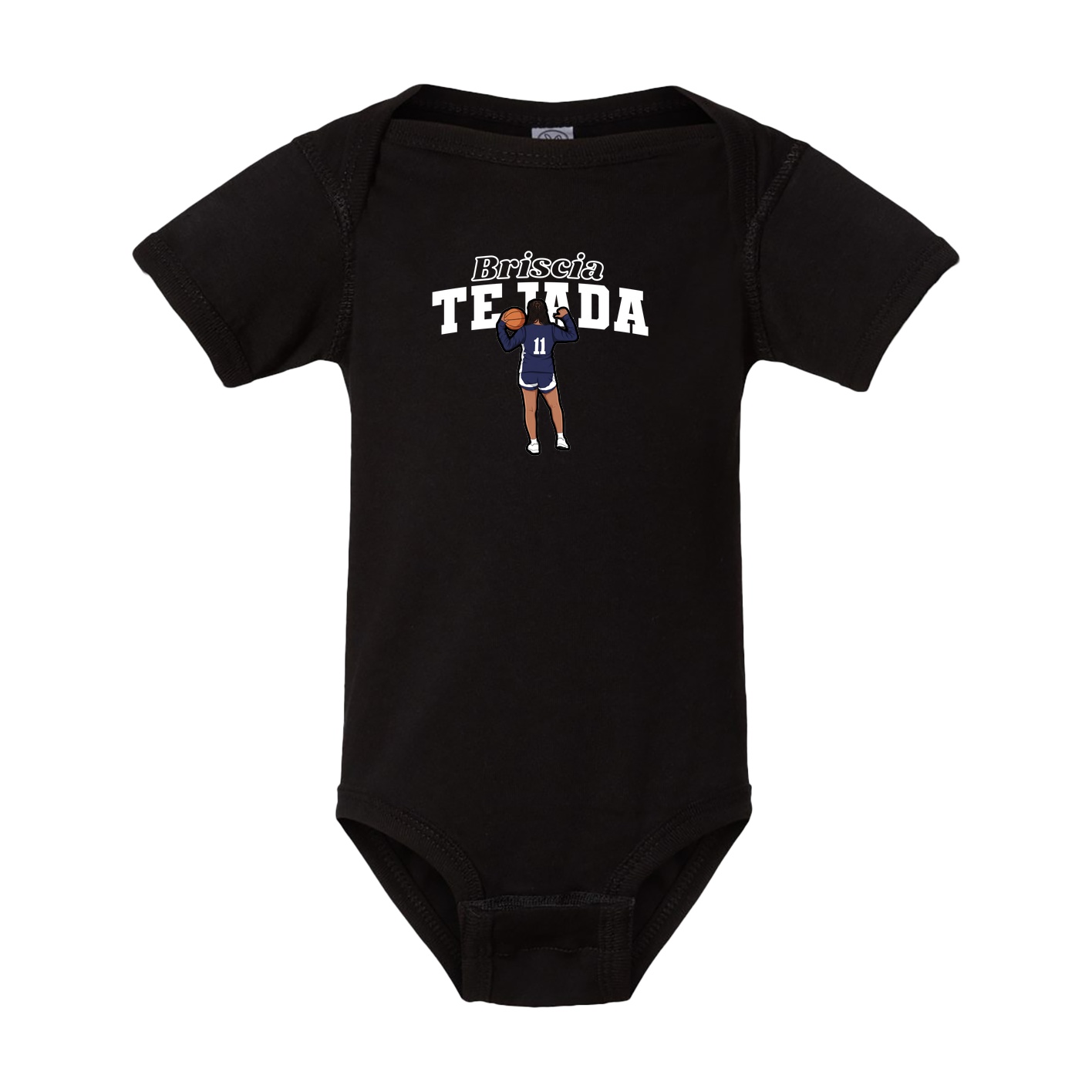 Baby Onesie — Name Arch in Black
